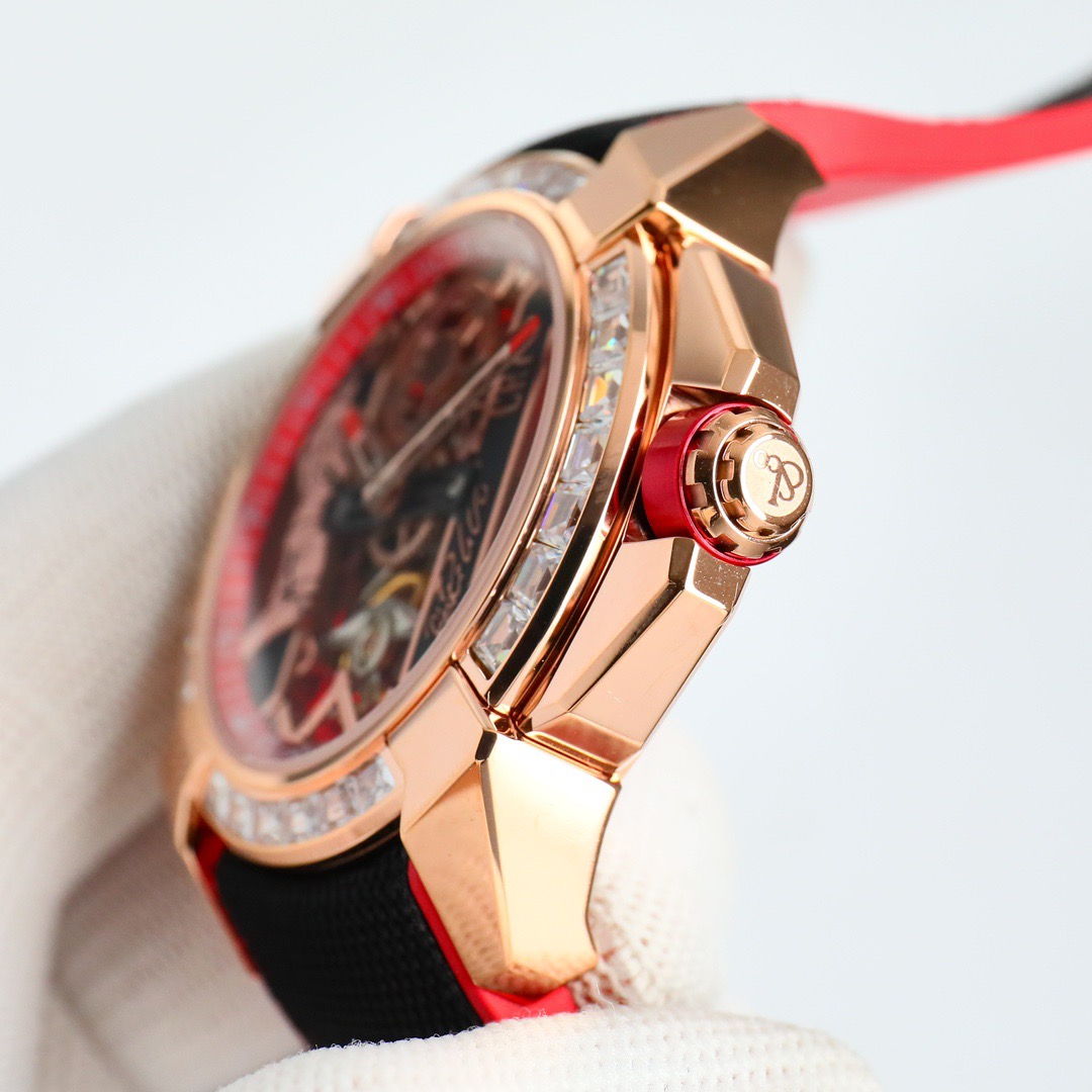 Jacob & Co Epic X CR7 Limited Edition Skeleton Automatic Mechanical Watch Cristiano Ronaldo Signature Dial 44mm