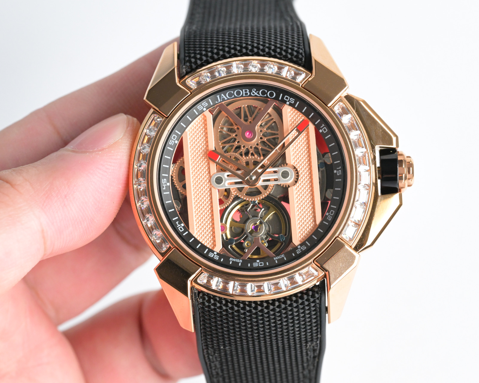 Jacob & Co Epic X Skeleton Automatic Mechanical Watch 44mm Stainless Steel Case