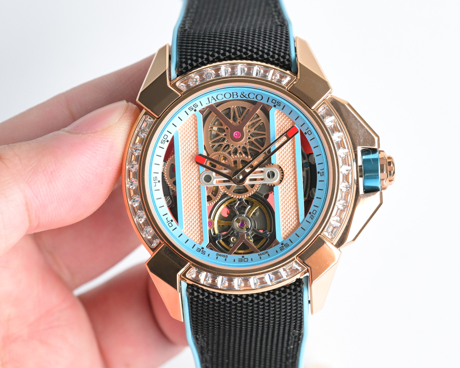 Jacob & Co Epic X Skeleton Automatic Mechanical Watch 44mm Stainless Steel Case