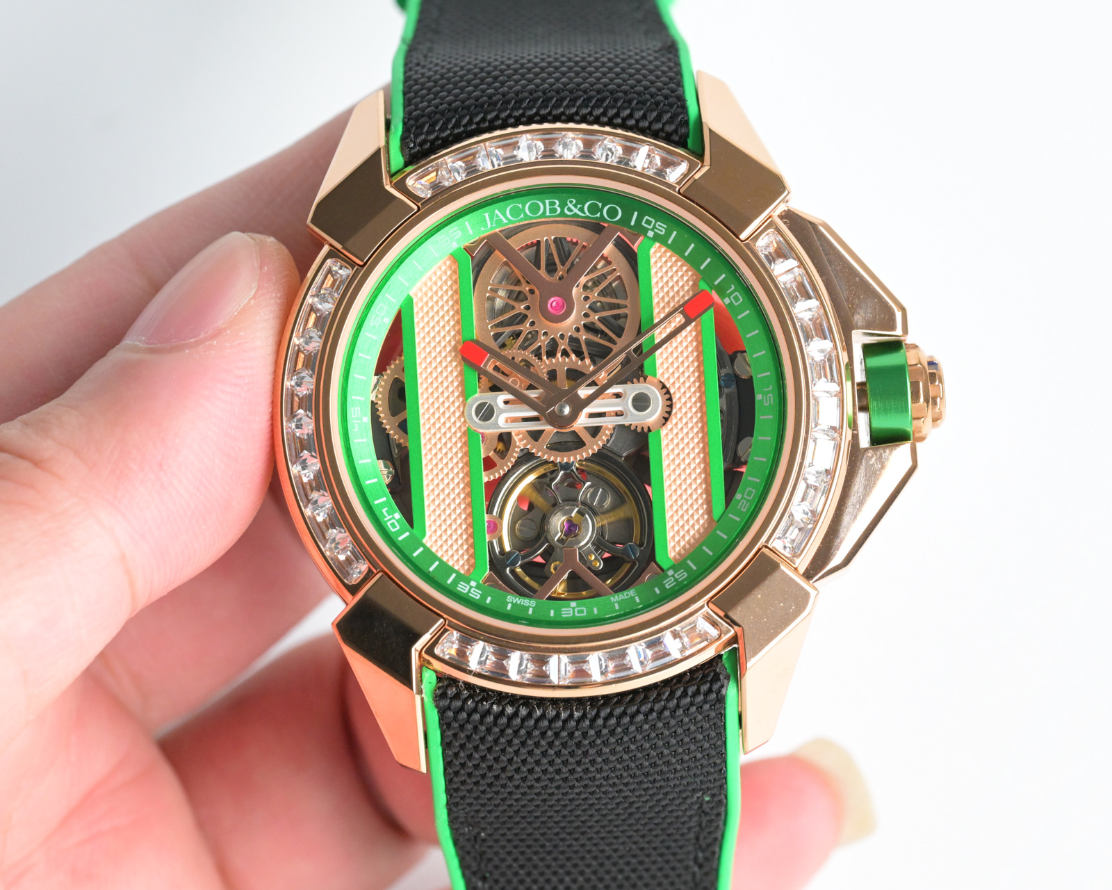 Jacob & Co Epic X Skeleton Automatic Mechanical Watch 44mm Stainless Steel Case