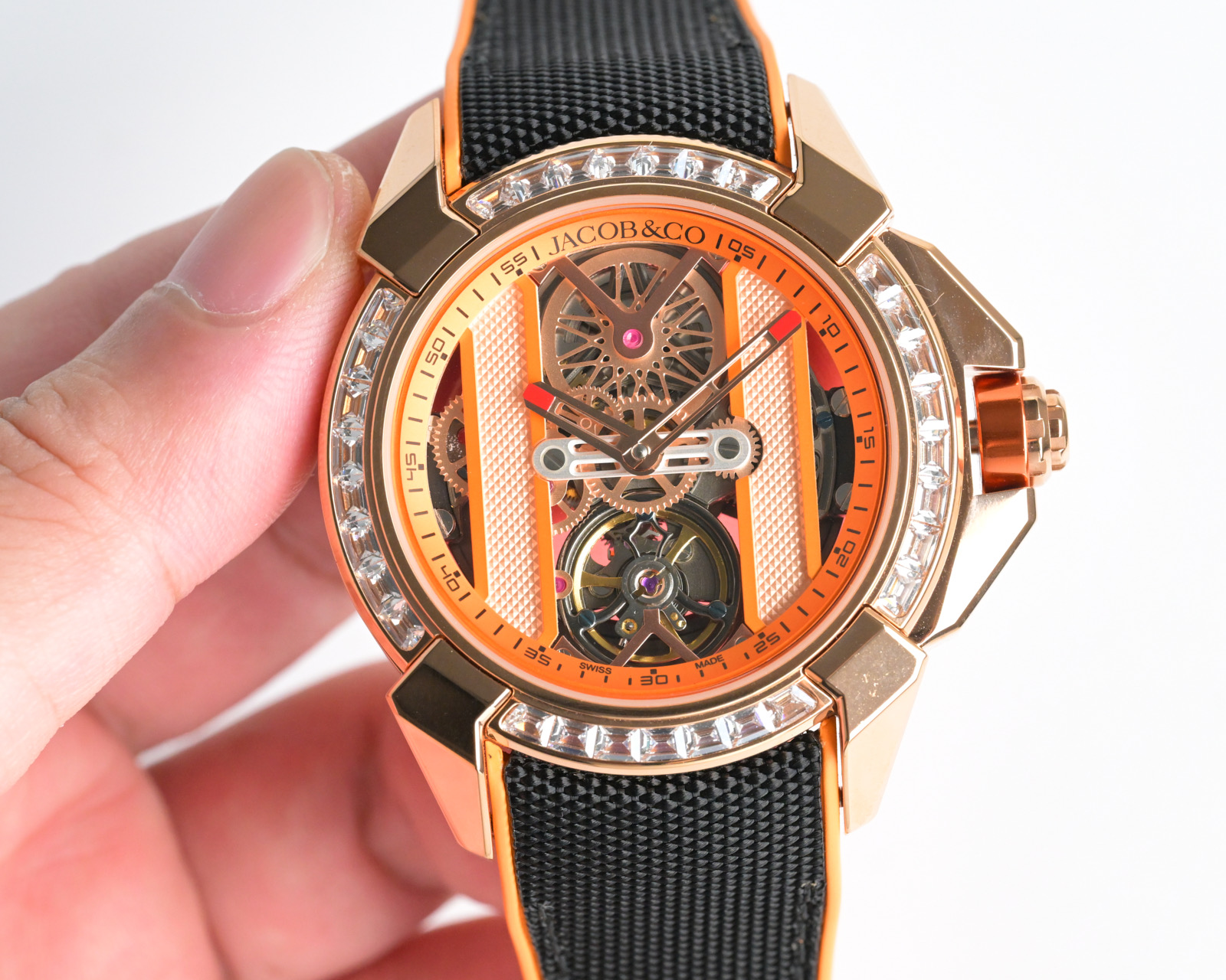 Jacob & Co Epic X Skeleton Automatic Mechanical Watch 44mm Stainless Steel Case