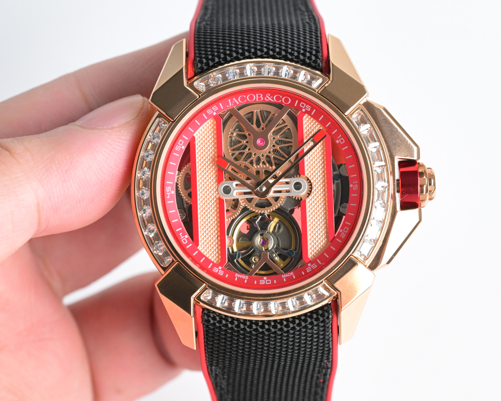 Jacob & Co Epic X Skeleton Automatic Mechanical Watch 44mm Stainless Steel Case