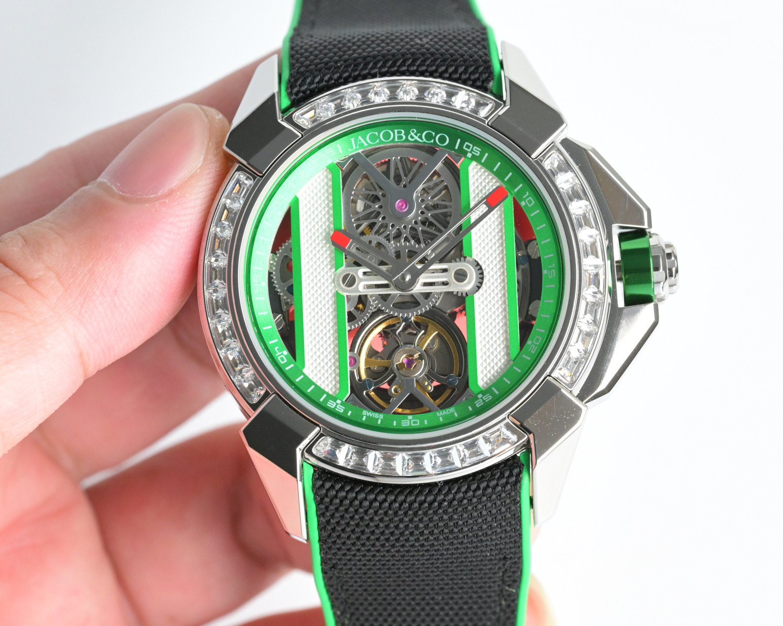 Jacob & Co Epic X Skeleton Automatic Mechanical Watch 44mm Stainless Steel Case