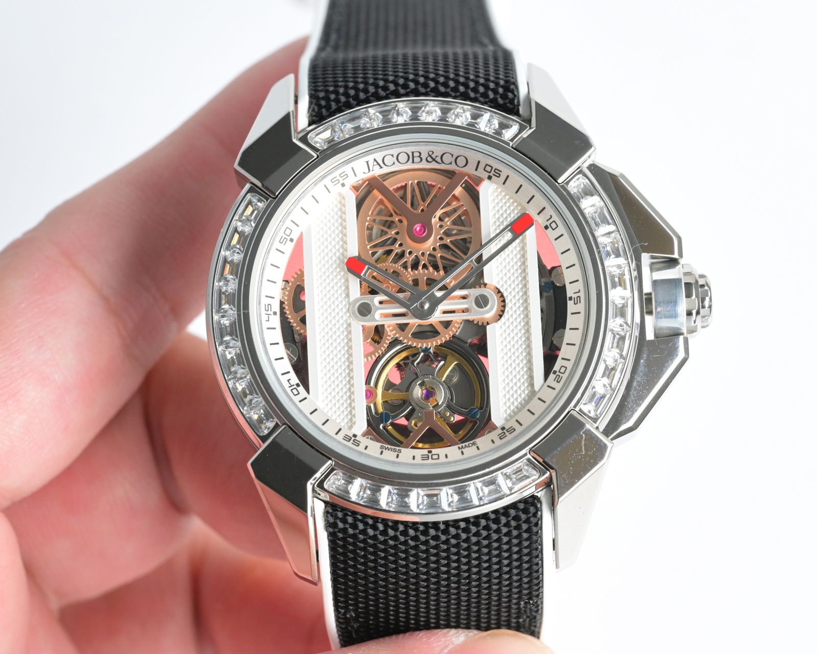 Jacob & Co Epic X Skeleton Automatic Mechanical Watch 44mm Stainless Steel Case