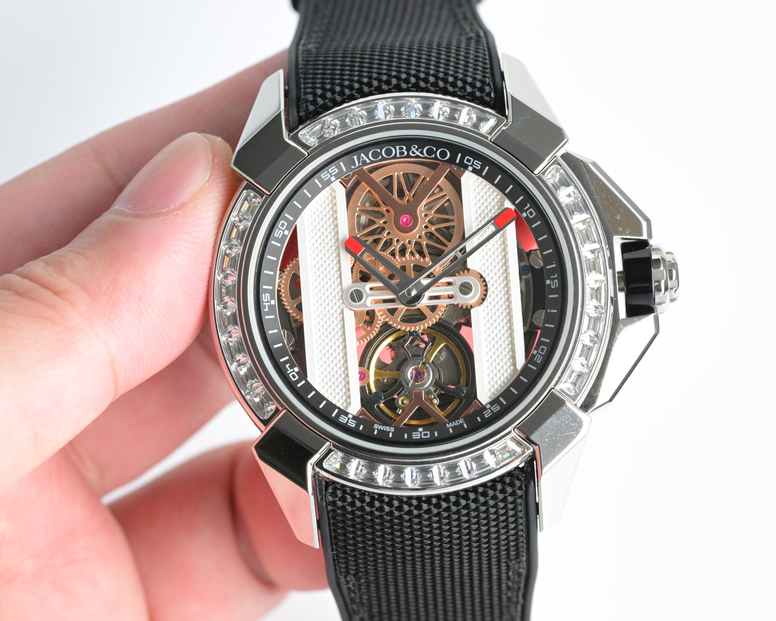 Jacob & Co Epic X Skeleton Automatic Mechanical Watch 44mm Stainless Steel Case