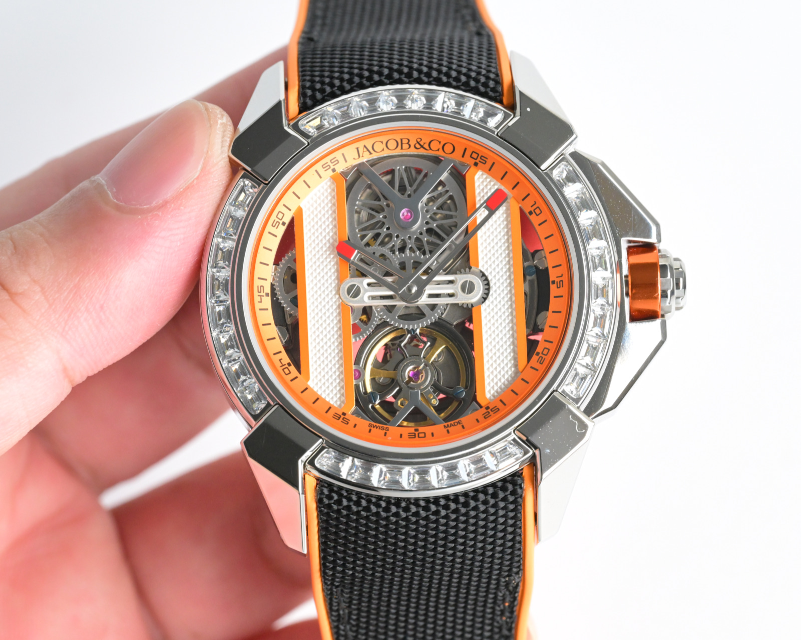 Jacob & Co Epic X Skeleton Automatic Mechanical Watch 44mm Stainless Steel Case