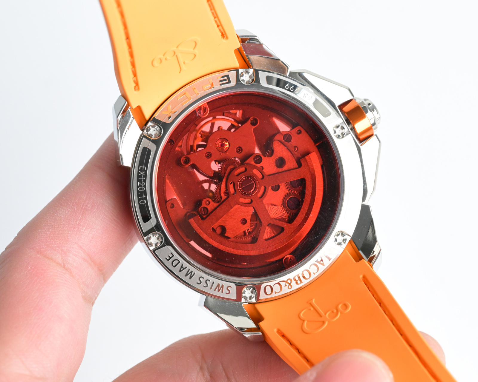 Jacob & Co Epic X Skeleton Automatic Mechanical Watch 44mm Stainless Steel Case