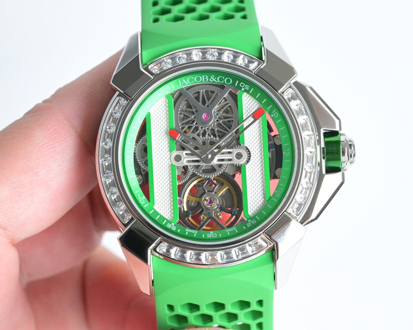 Jacob & Co Epic X Skeleton Automatic Mechanical Watch 44mm Stainless Steel Case