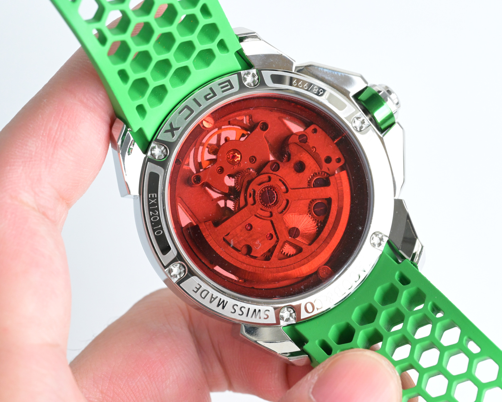 Jacob & Co Epic X Skeleton Automatic Mechanical Watch 44mm Stainless Steel Case