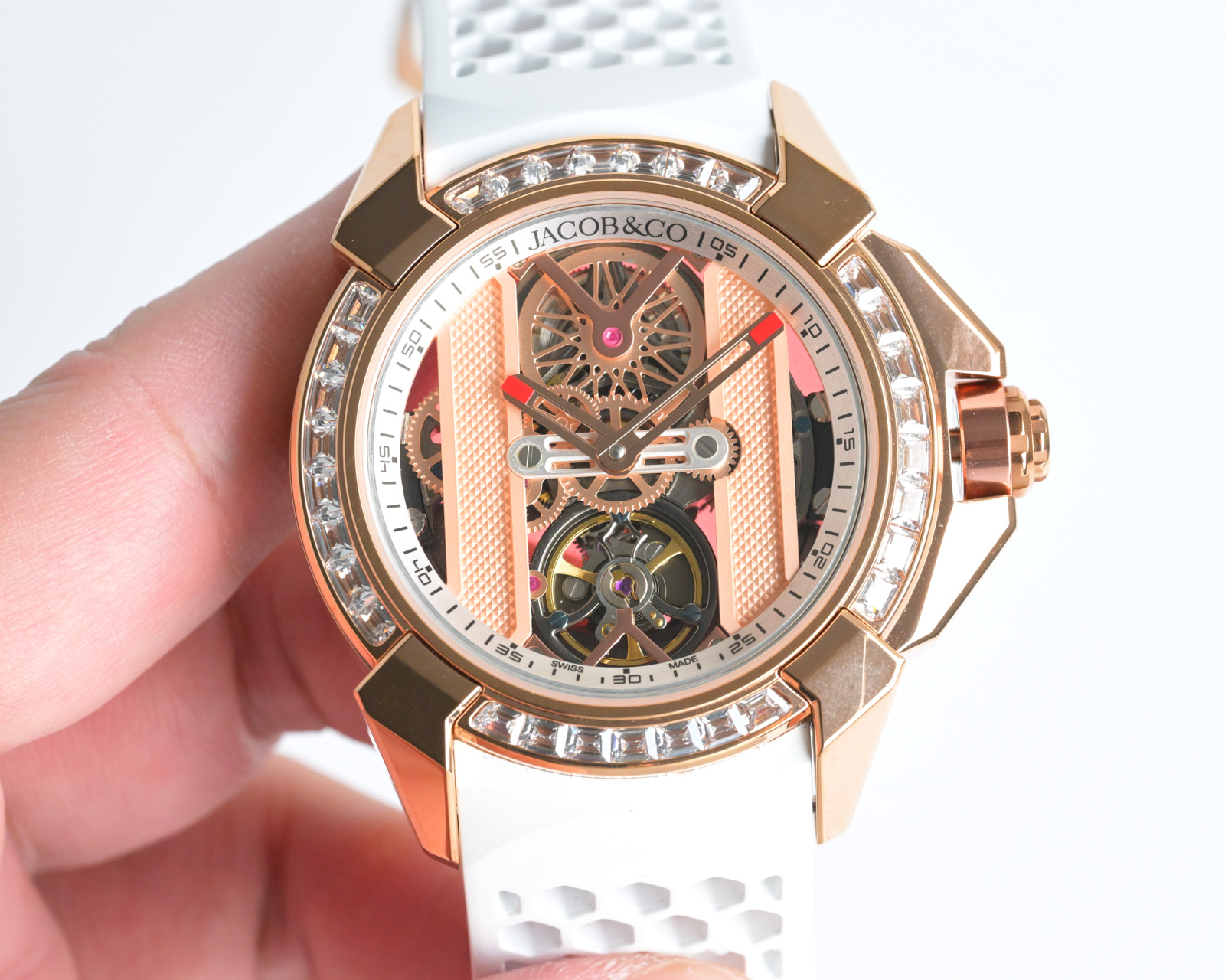 Jacob & Co Epic X Skeleton Automatic Mechanical Watch 44mm Stainless Steel Case