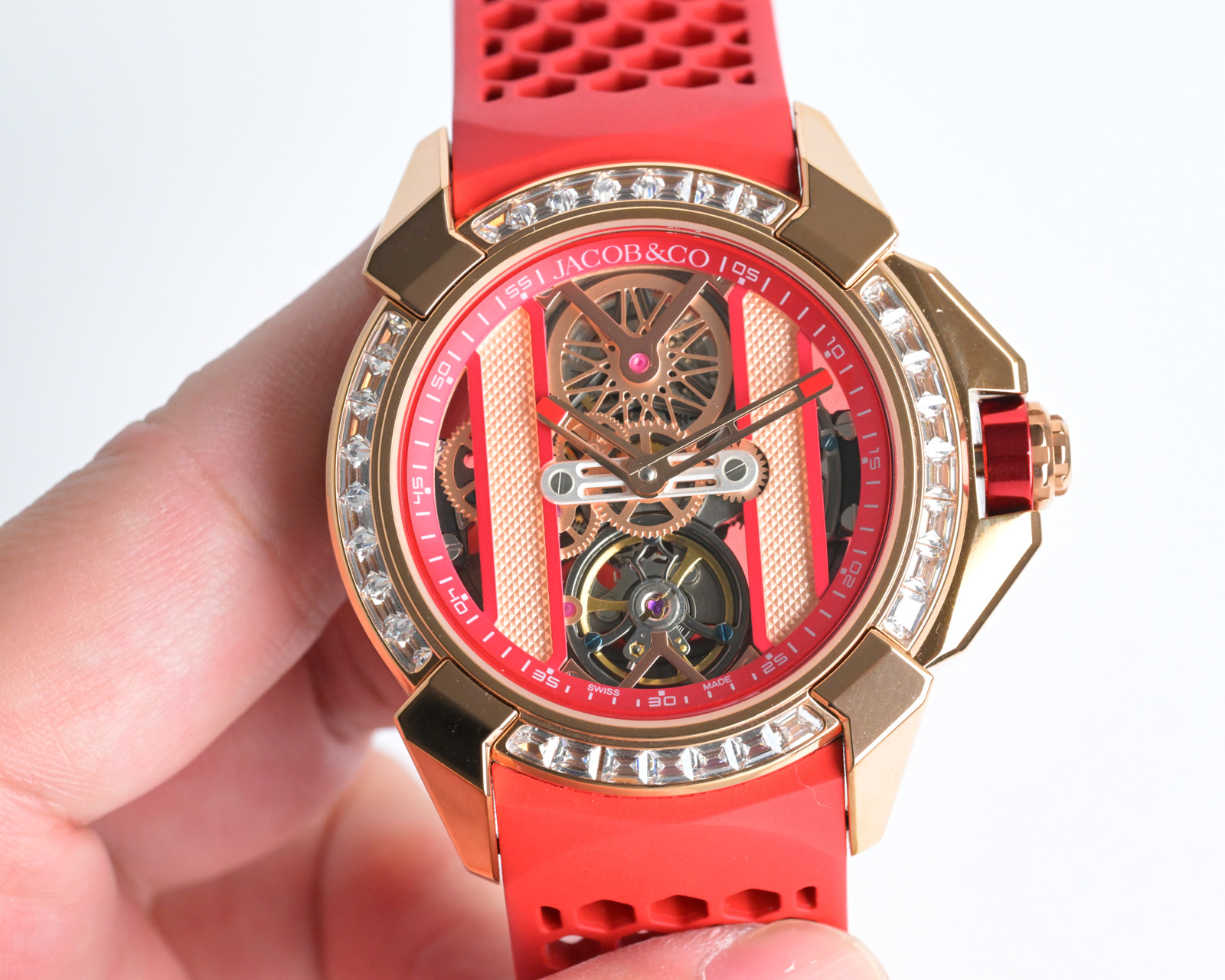 Jacob & Co Epic X Skeleton Automatic Mechanical Watch 44mm Stainless Steel Case