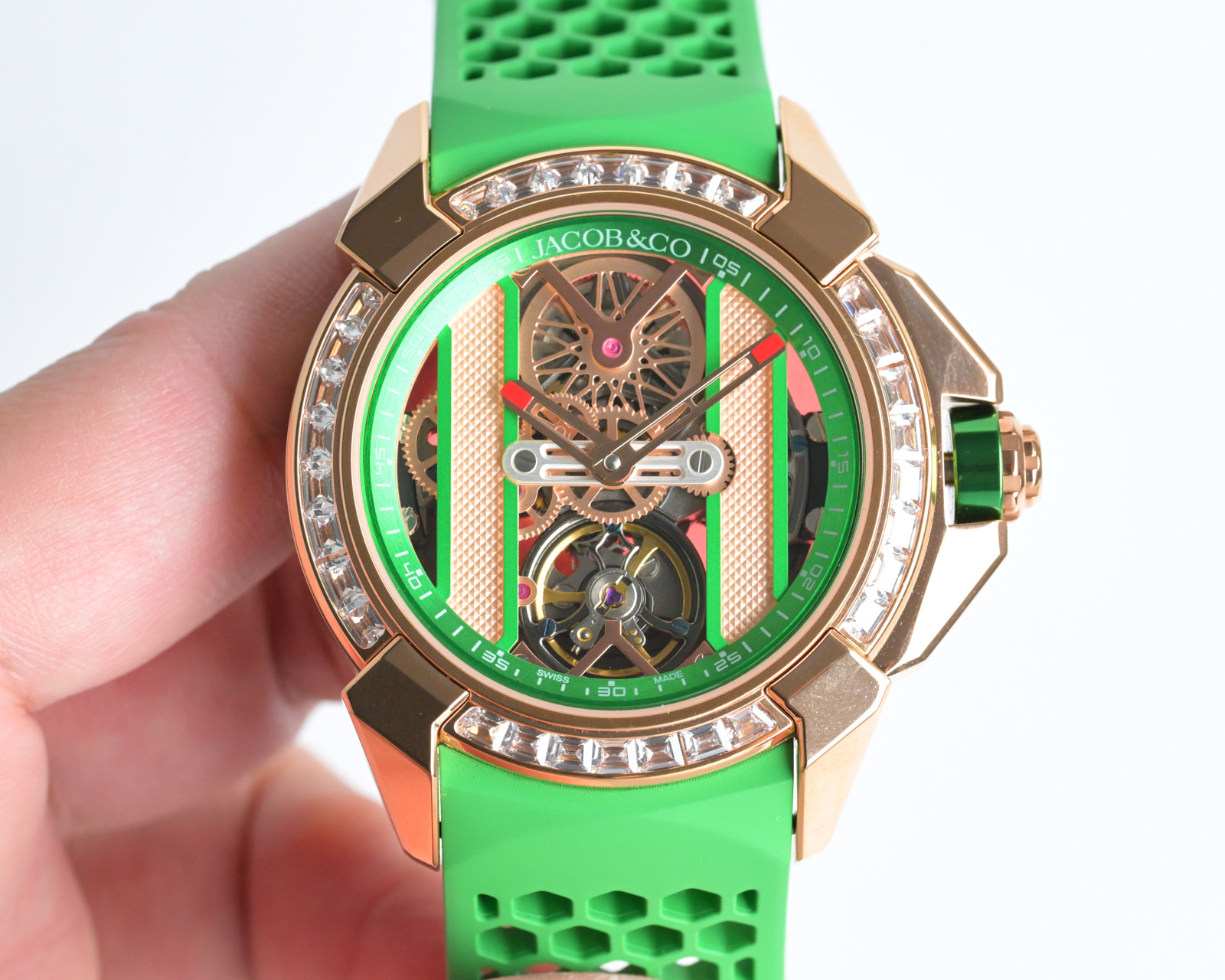 Jacob & Co Epic X Skeleton Automatic Mechanical Watch 44mm Stainless Steel Case
