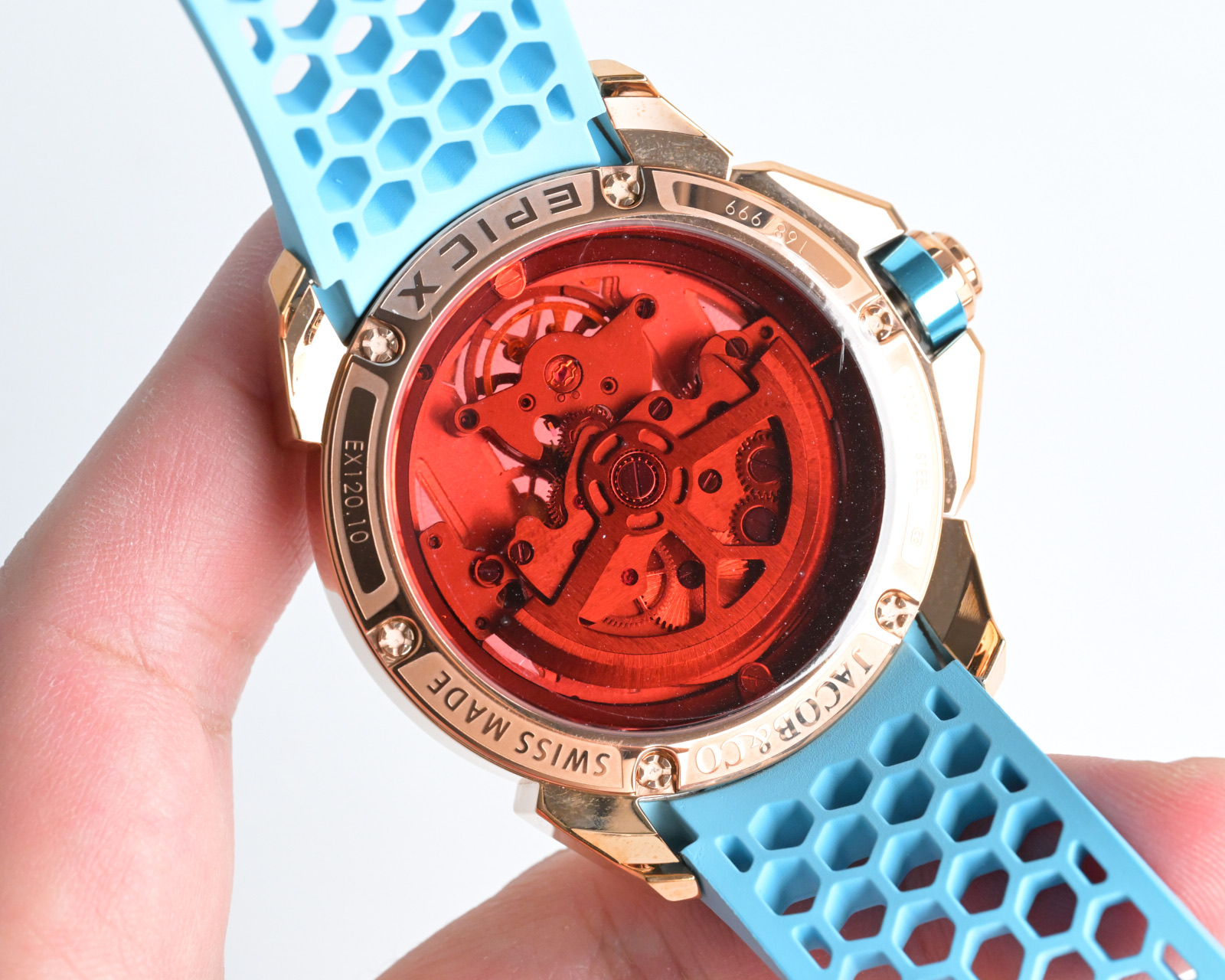 Jacob & Co Epic X Skeleton Automatic Mechanical Watch 44mm Stainless Steel Case