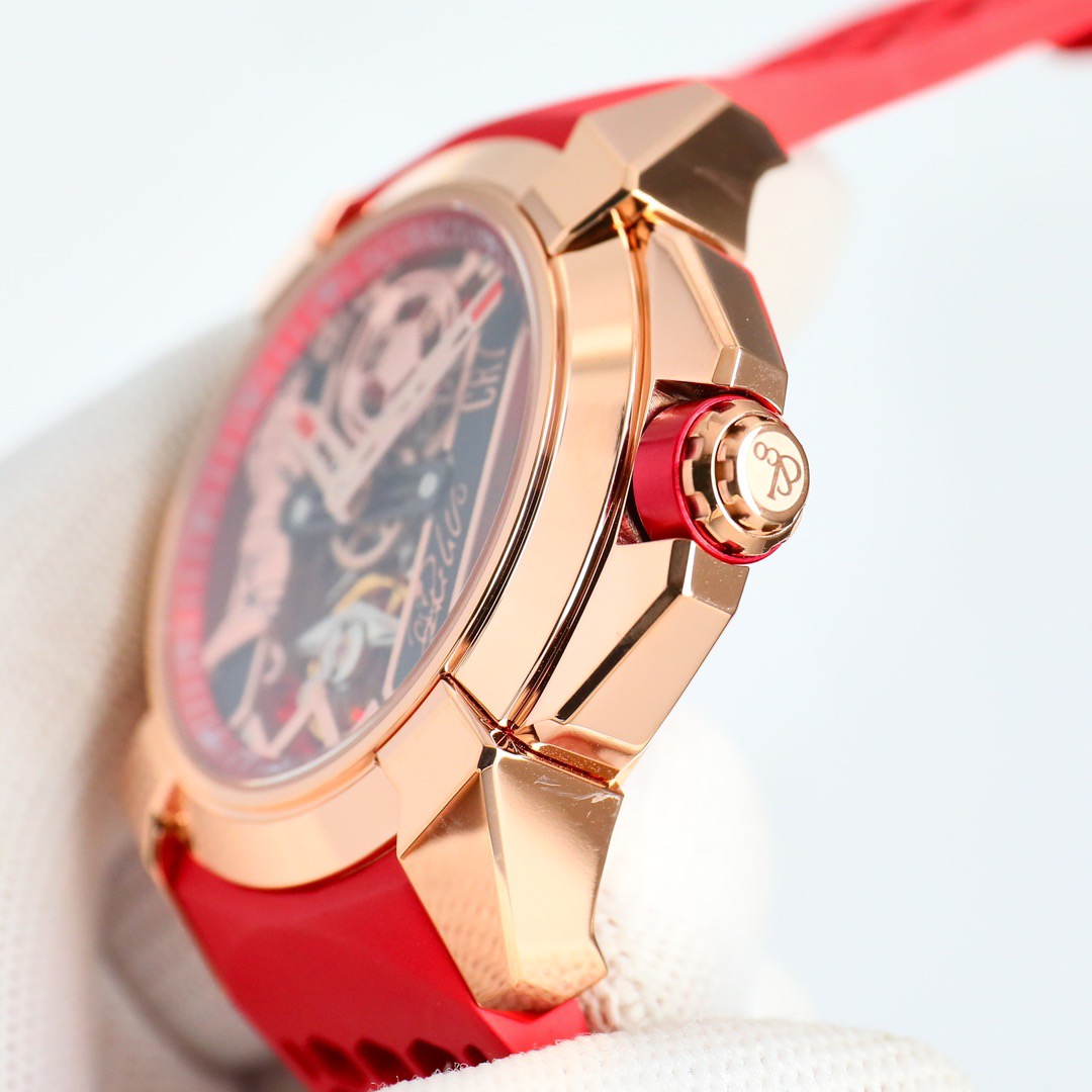 Jacob & Co Epic X CR7 Limited Edition Skeleton Automatic Mechanical Watch Cristiano Ronaldo Signature Dial 44mm