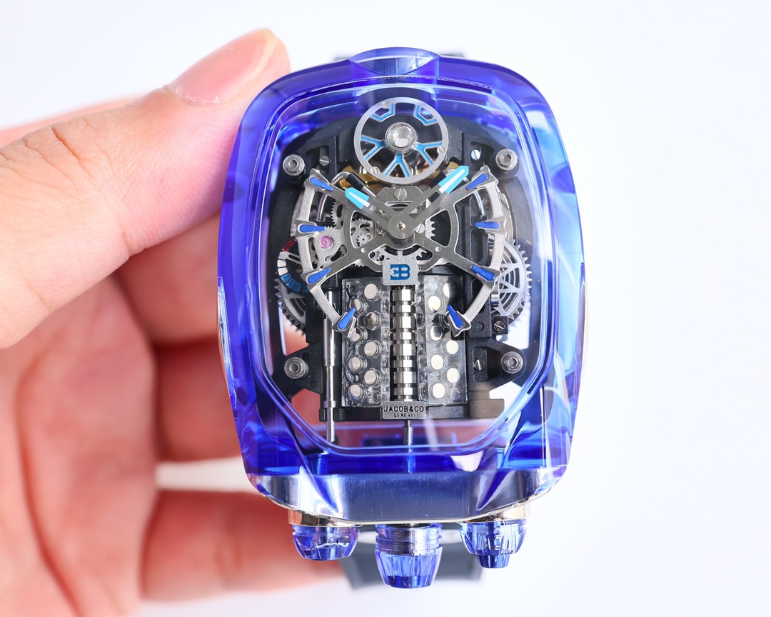 Jacob & Co Bugatti Tourbillon W16 Engine Automatic Mechanical Watch