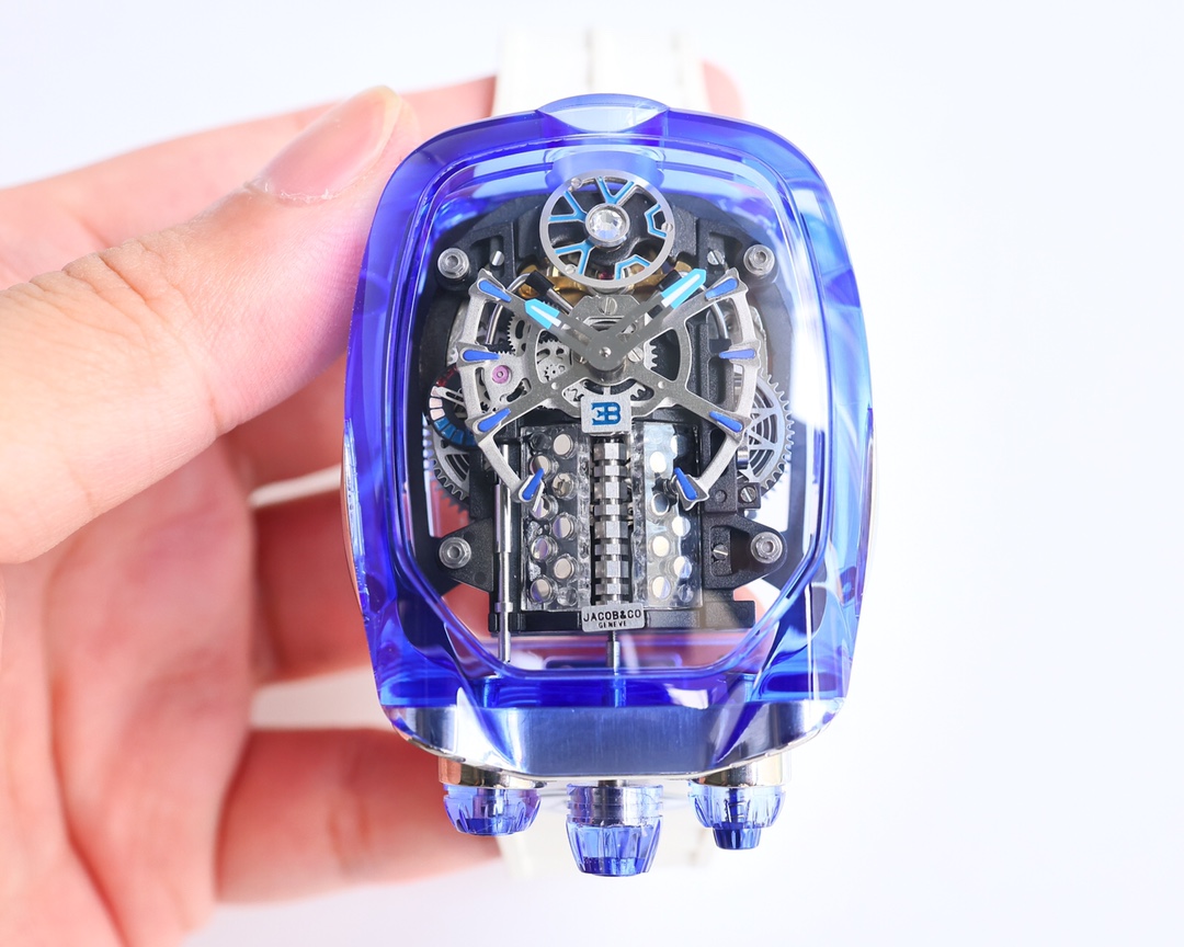 Jacob & Co Bugatti Tourbillon W16 Engine Automatic Mechanical Watch