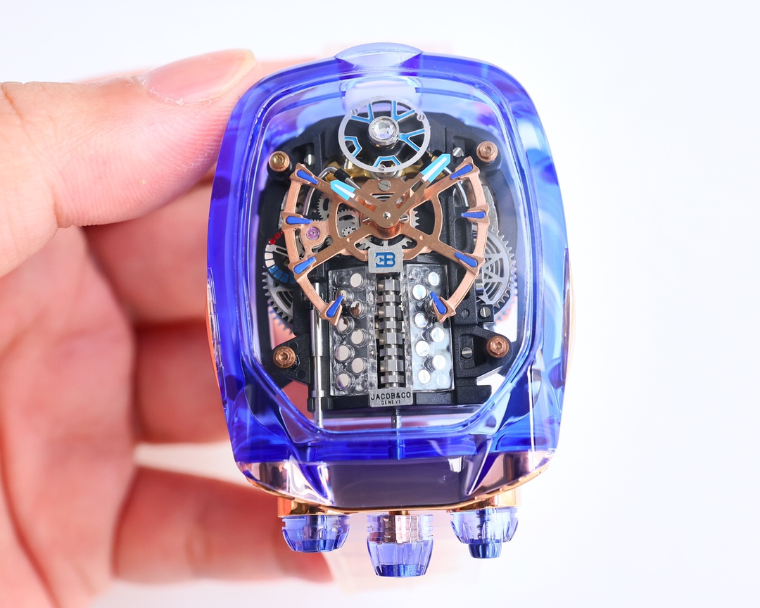 Jacob & Co Bugatti Tourbillon W16 Engine Automatic Mechanical Watch