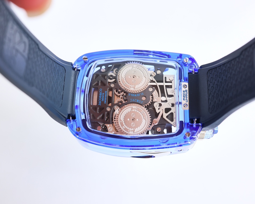 Jacob & Co Bugatti Tourbillon W16 Engine Automatic Mechanical Watch