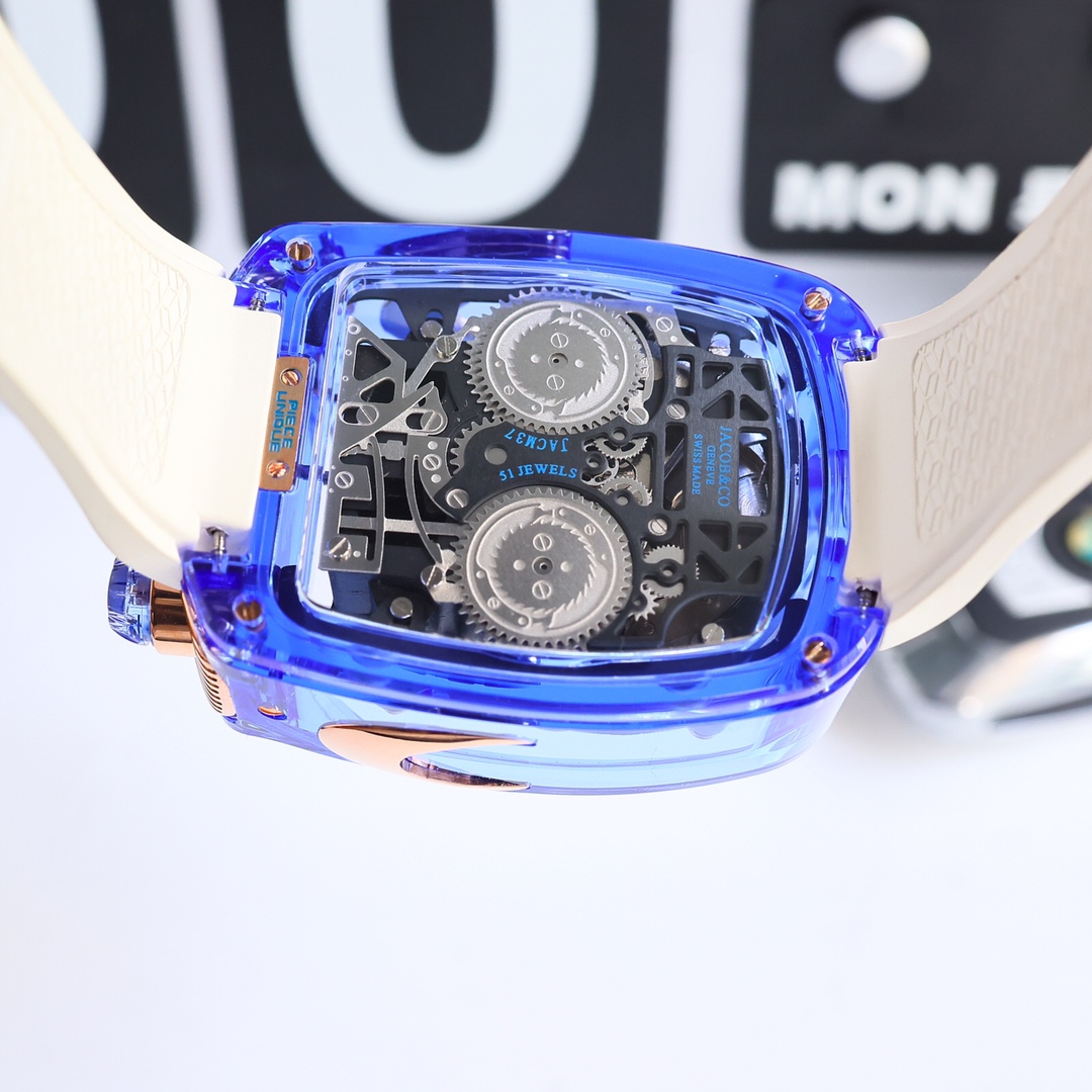 Jacob & Co Bugatti Tourbillon W16 Engine Automatic Mechanical Watch