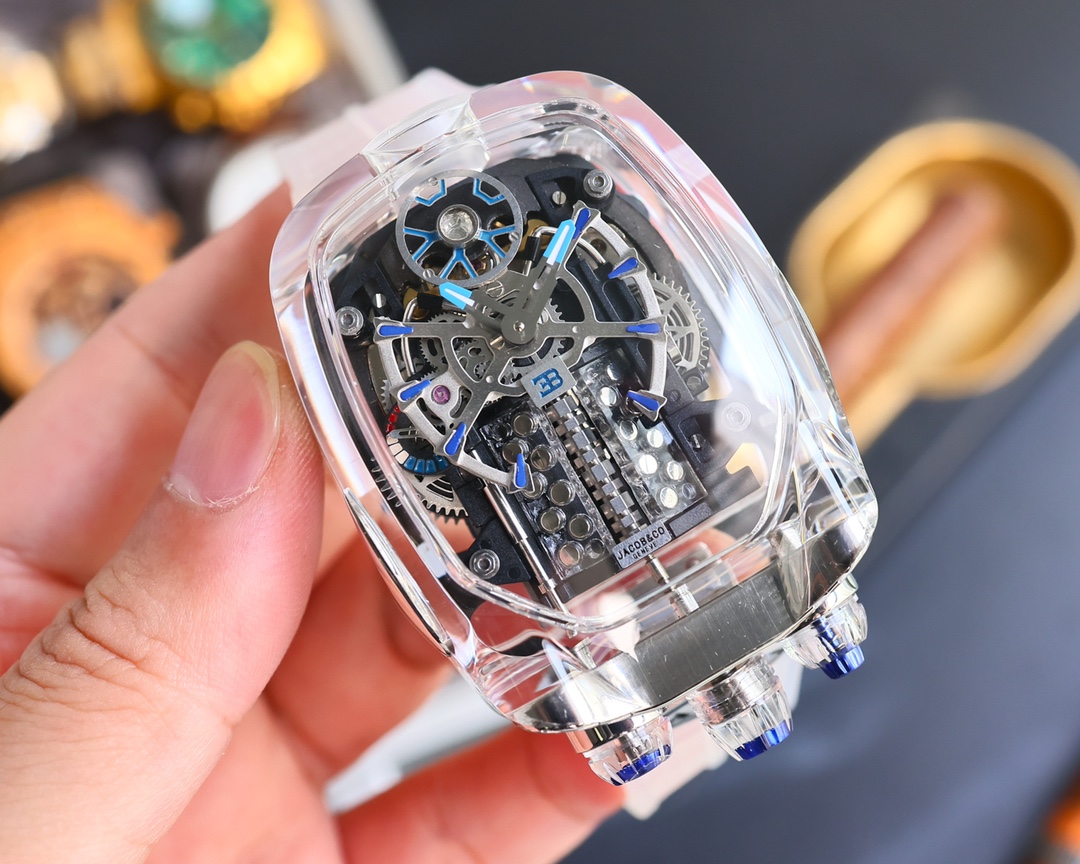 Jacob & Co Bugatti Tourbillon W16 Engine Automatic Mechanical Watch