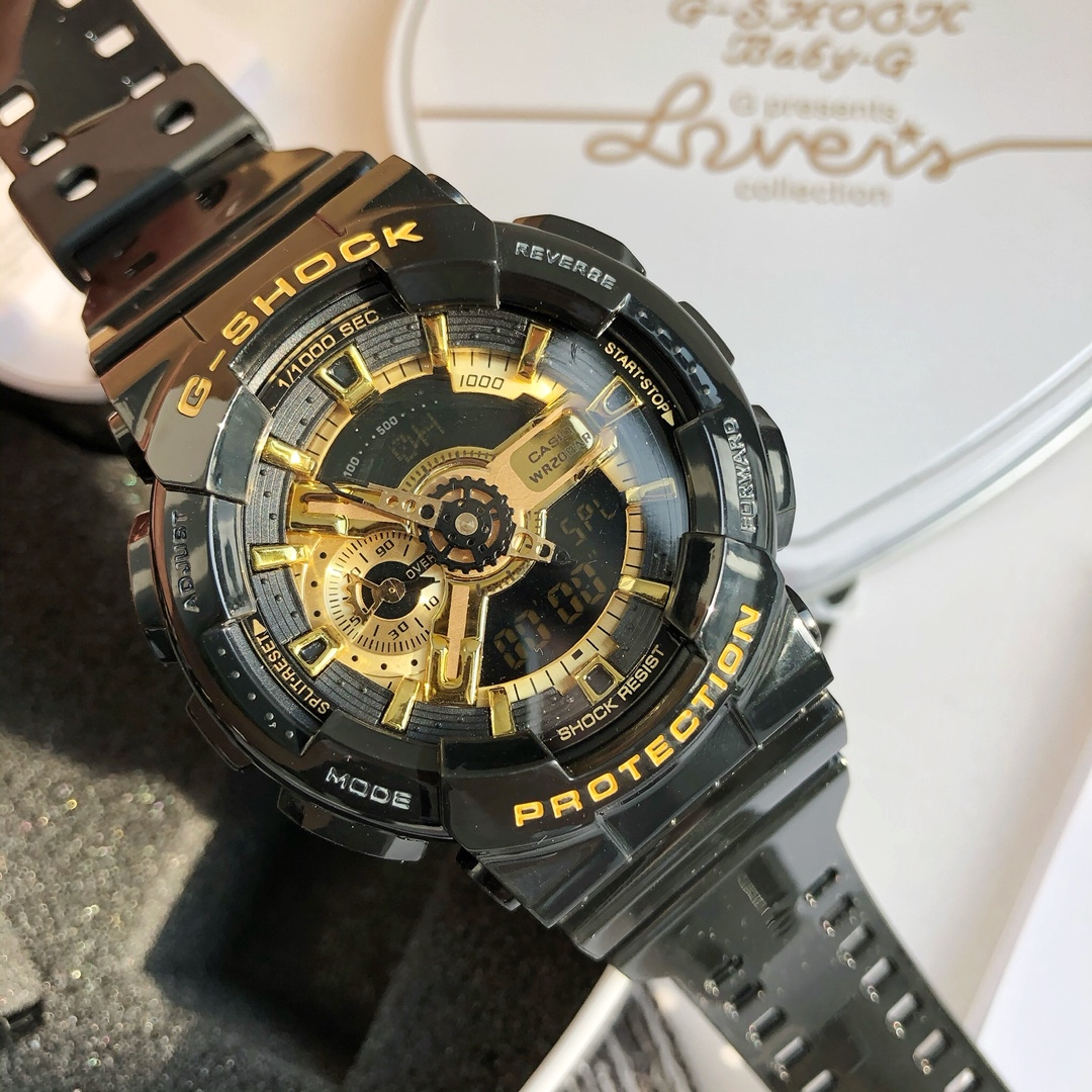 CASIO G-SHOCK GA-110 Shock Resistant Multifunction Digital Analog Watch