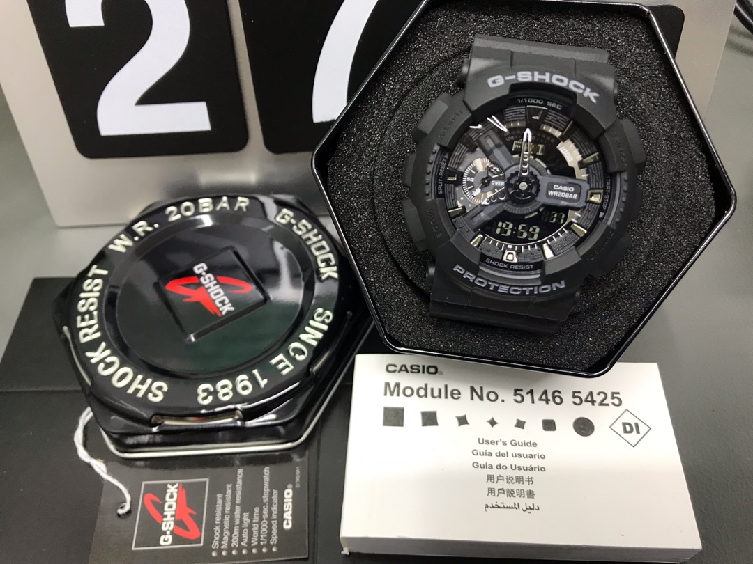 CASIO G-SHOCK GA-110 Shock Resistant Multifunction Digital Analog Watch