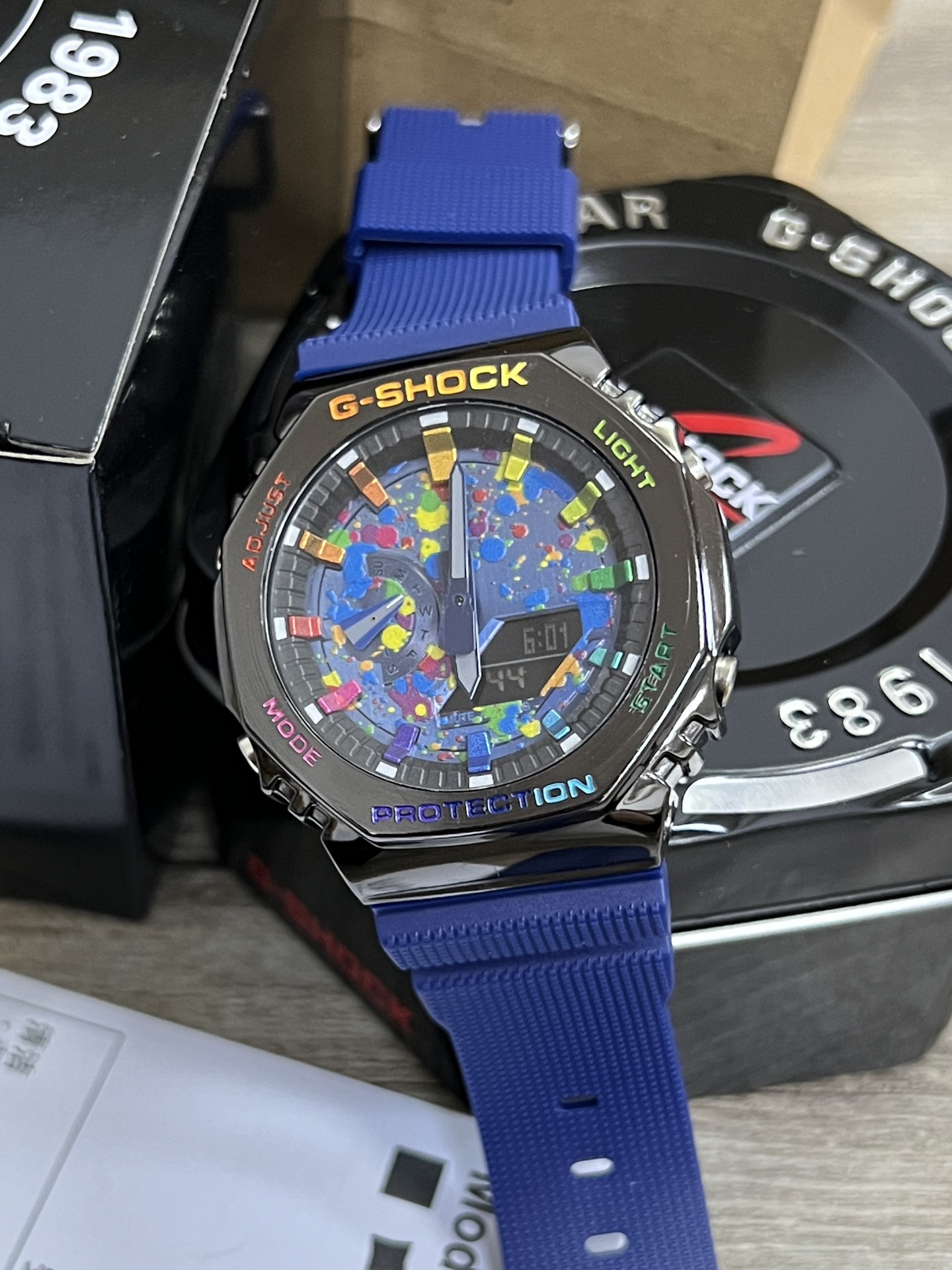CASIO G-SHOCK GM2100 Shock Resistant Multifunction Digital Analog Watch 49.3*44.4*11.8mm