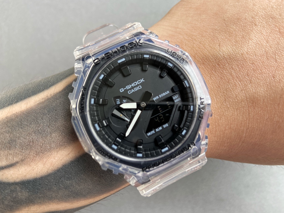 CASIO G-SHOCK GA-2100 Shock Resistant Multifunction Digital Analog Watch