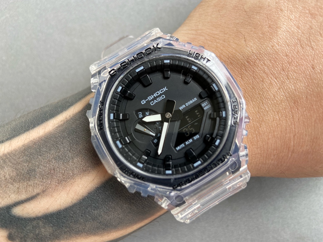 CASIO G-SHOCK GA-2100 Shock Resistant Multifunction Digital Analog Watch