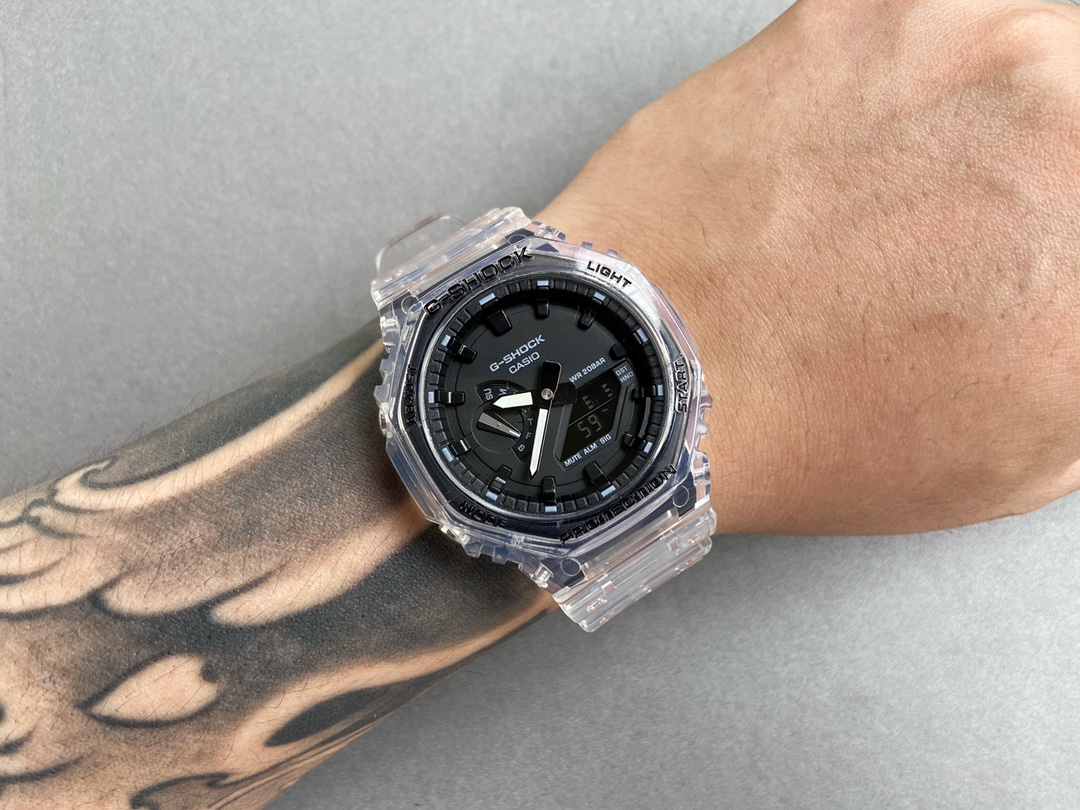 CASIO G-SHOCK GA-2100 Shock Resistant Multifunction Digital Analog Watch