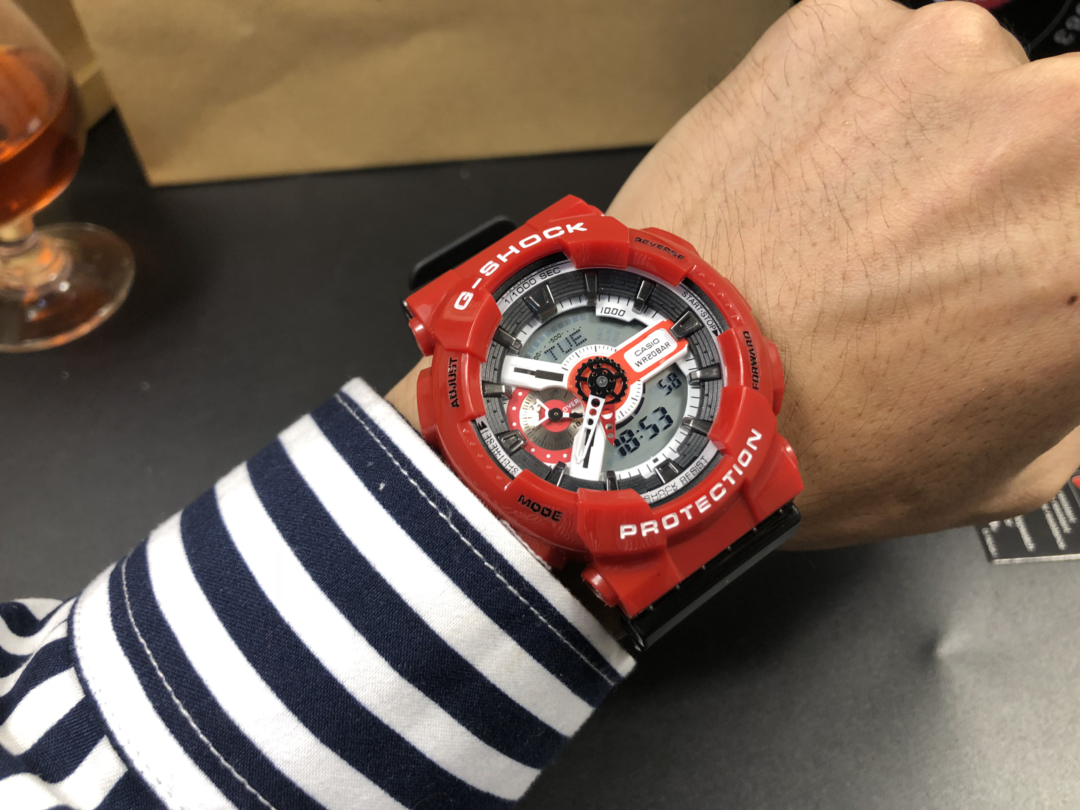 CASIO G-SHOCK GA-110 Shock Resistant Multifunction Digital Analog Watch