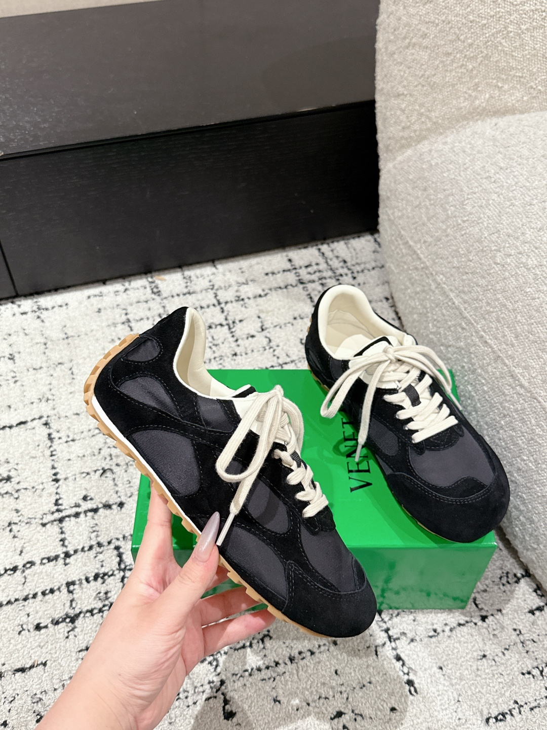 Bottega Veneta Male Sneakers Breathable S