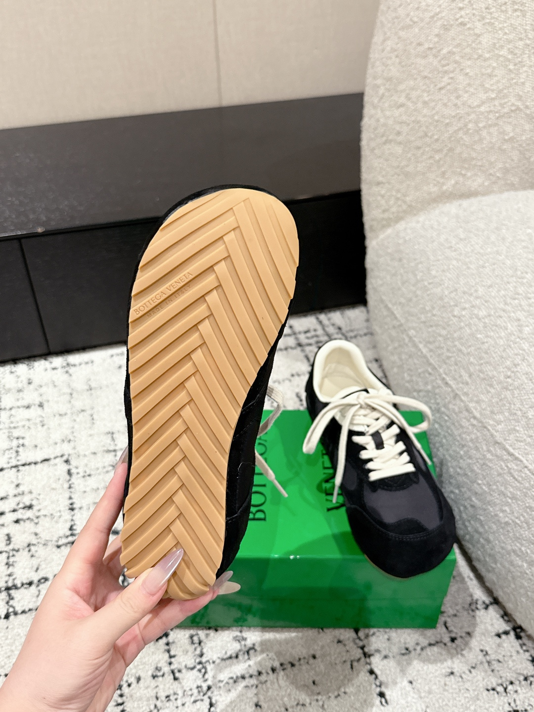 Bottega Veneta Male Sneakers Breathable S