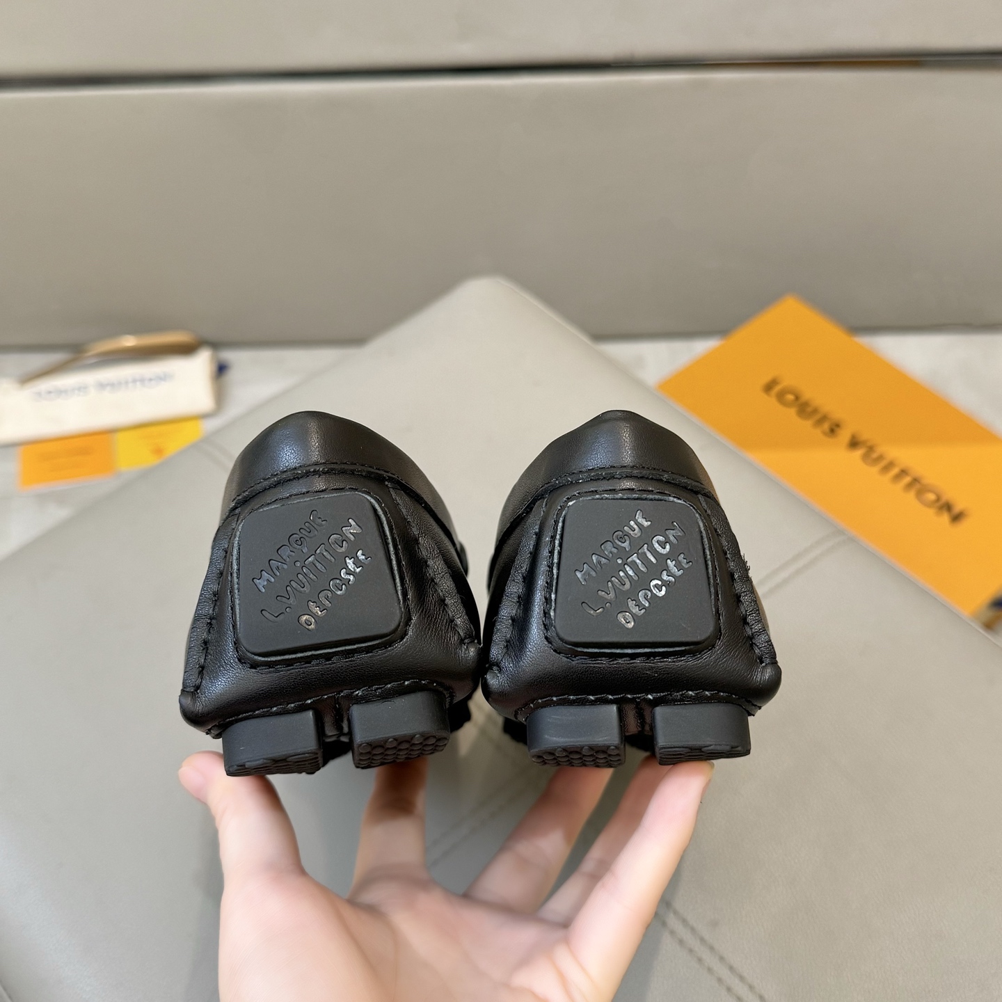 Louis Vuitton Male Loafers Cow Leather L