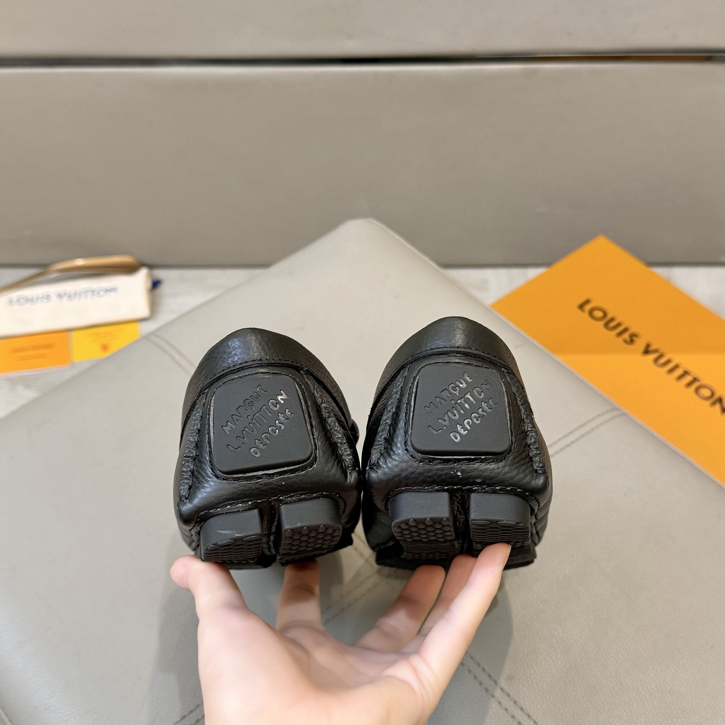 Louis Vuitton Male Loafers Cow Leather L