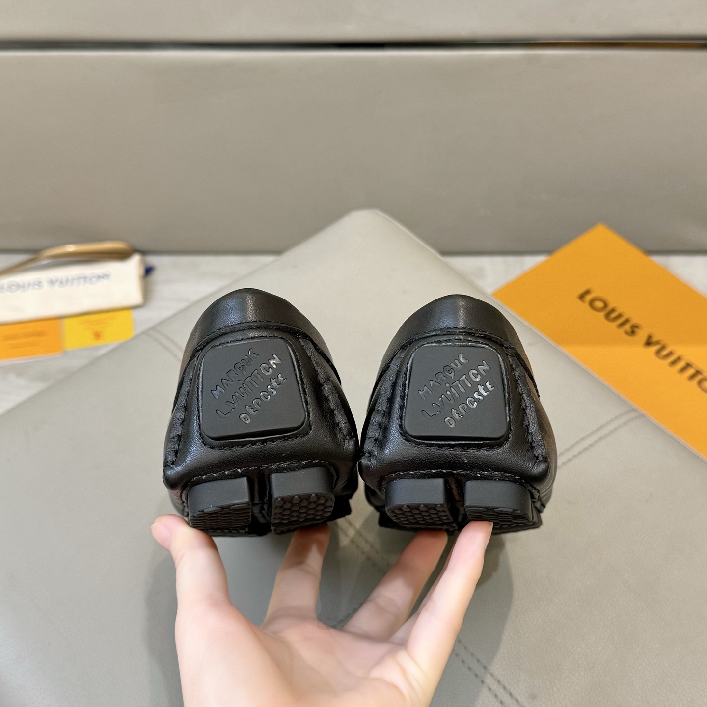 Louis Vuitton Male Loafers Cow Leather L