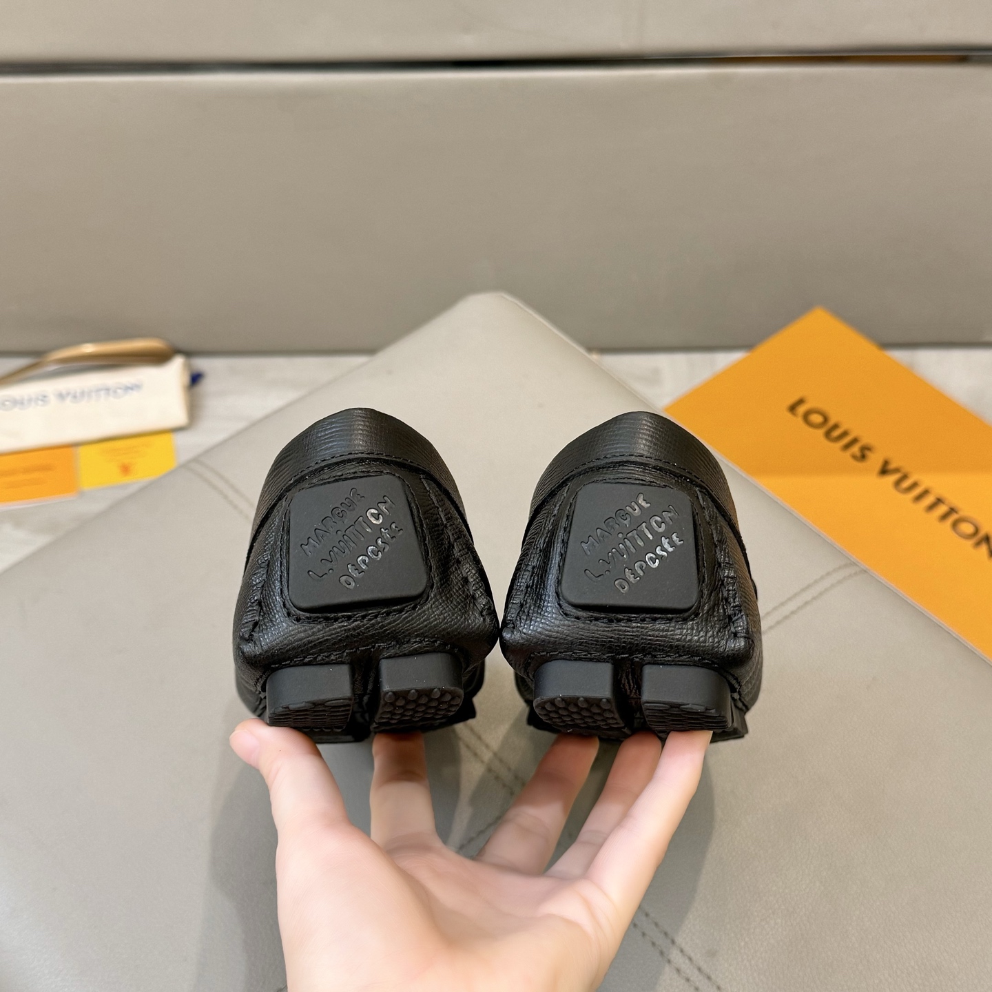 Louis Vuitton Male Loafers Cow Leather L