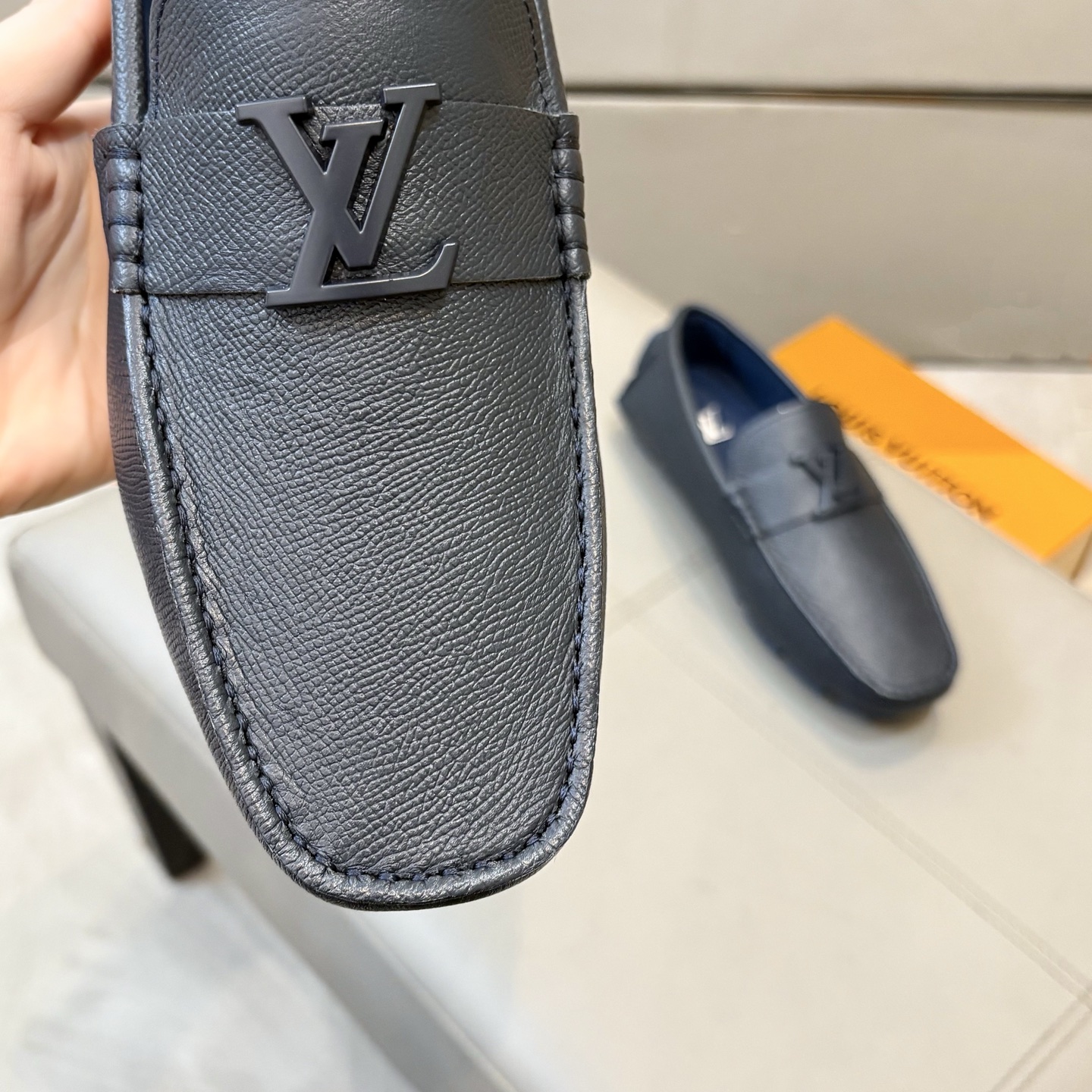 Louis Vuitton Male Loafers Cow Leather L