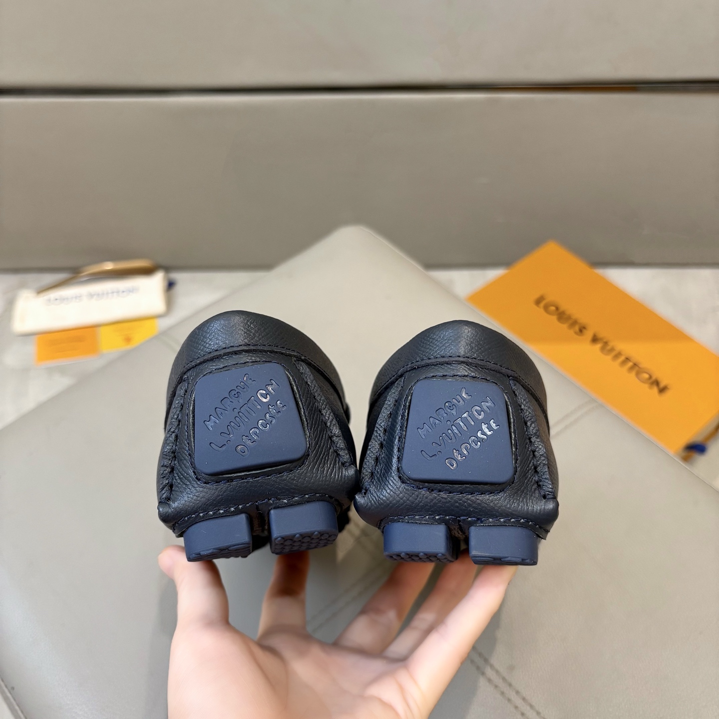 Louis Vuitton Male Loafers Cow Leather L