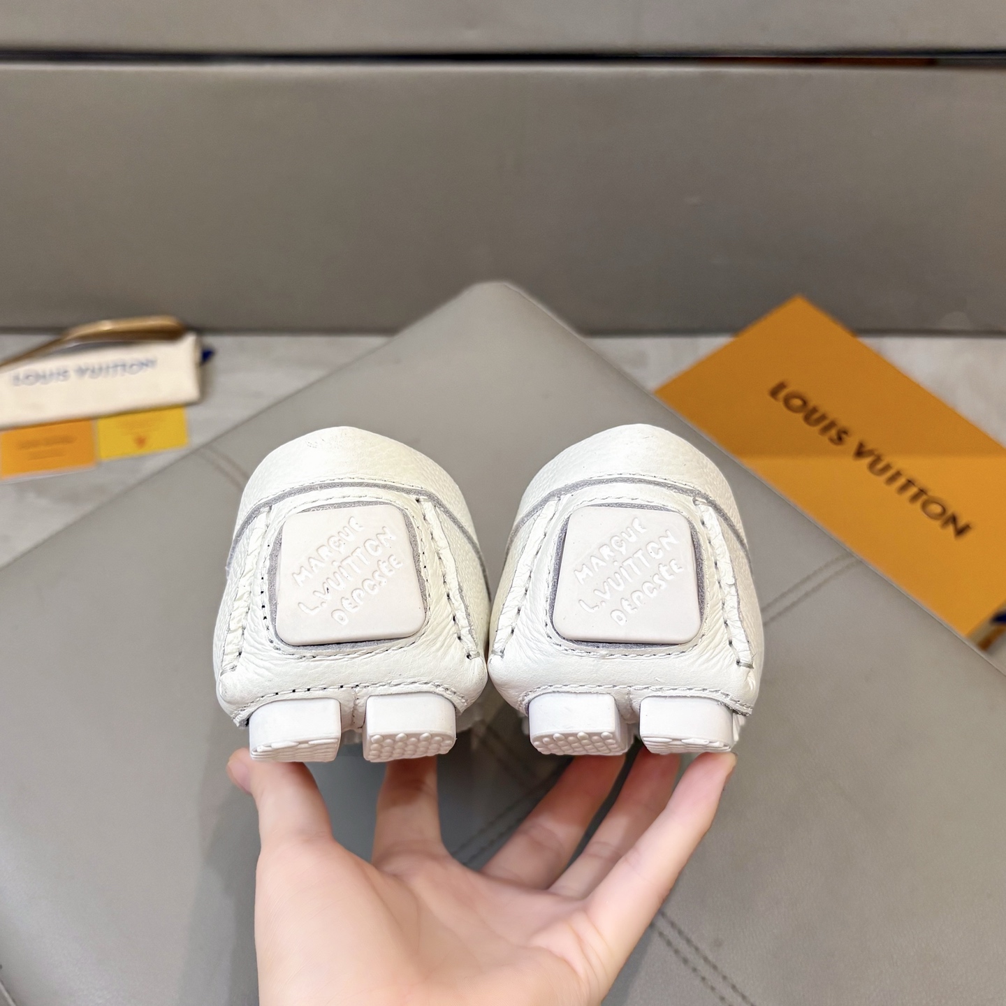 Louis Vuitton Male Loafers Cow Leather L