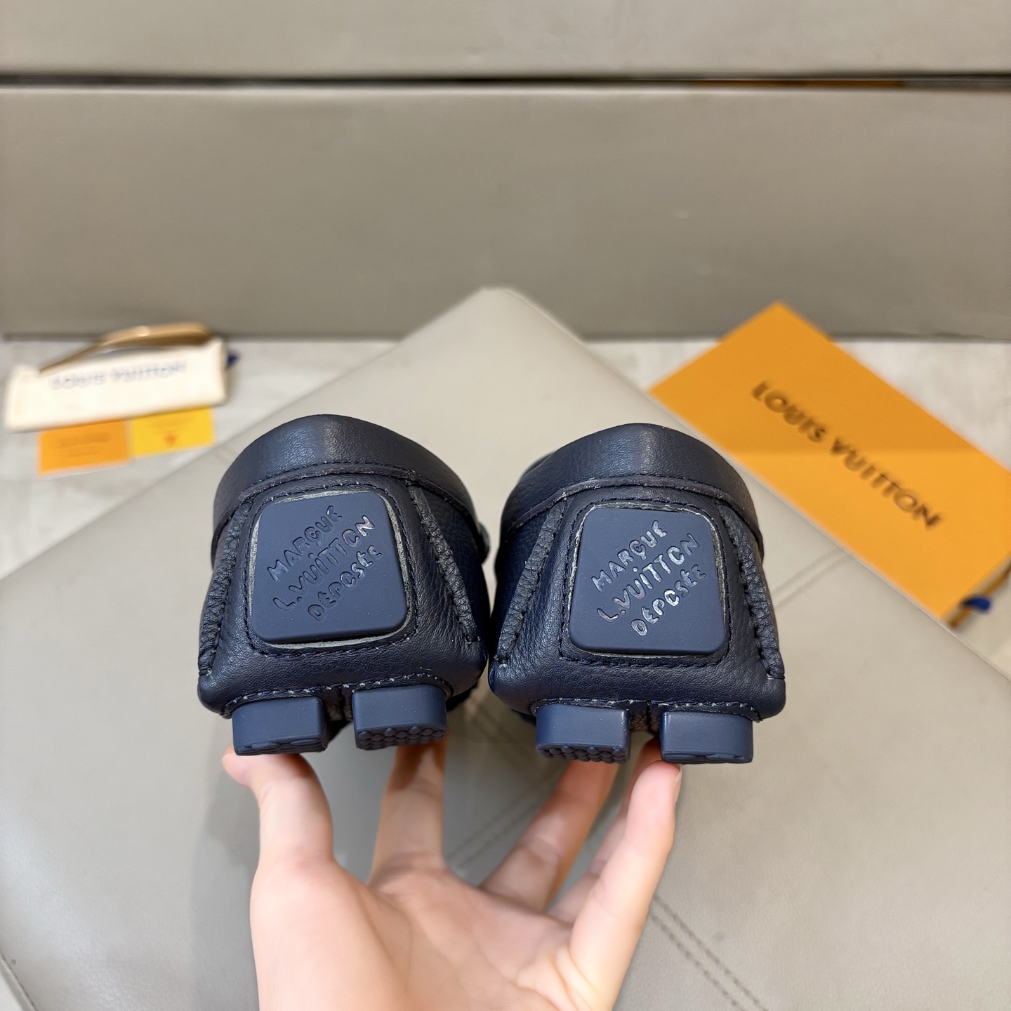 Louis Vuitton Male Loafers Cow Leather L