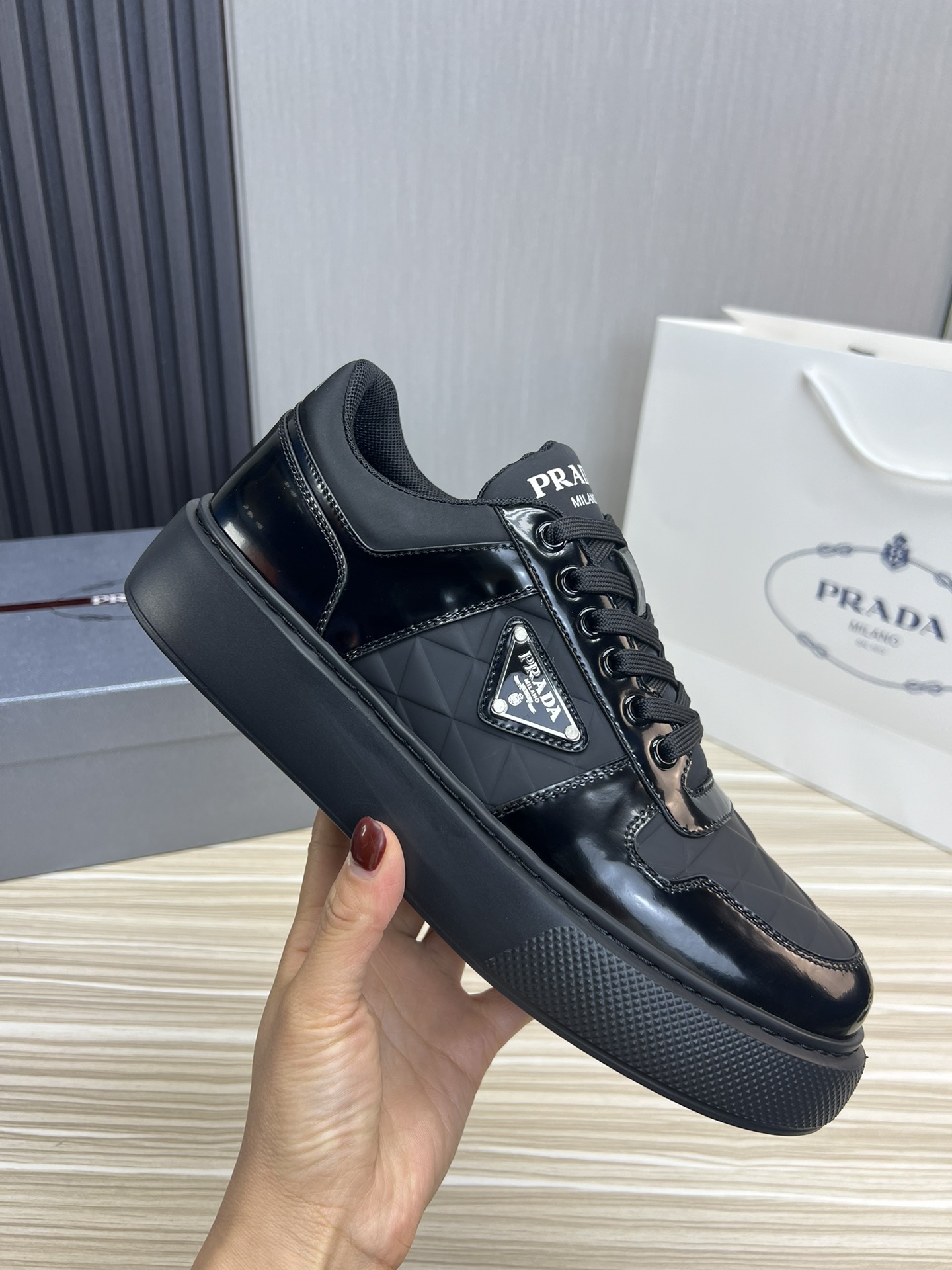 Prada Male Basic Shoes Mesh