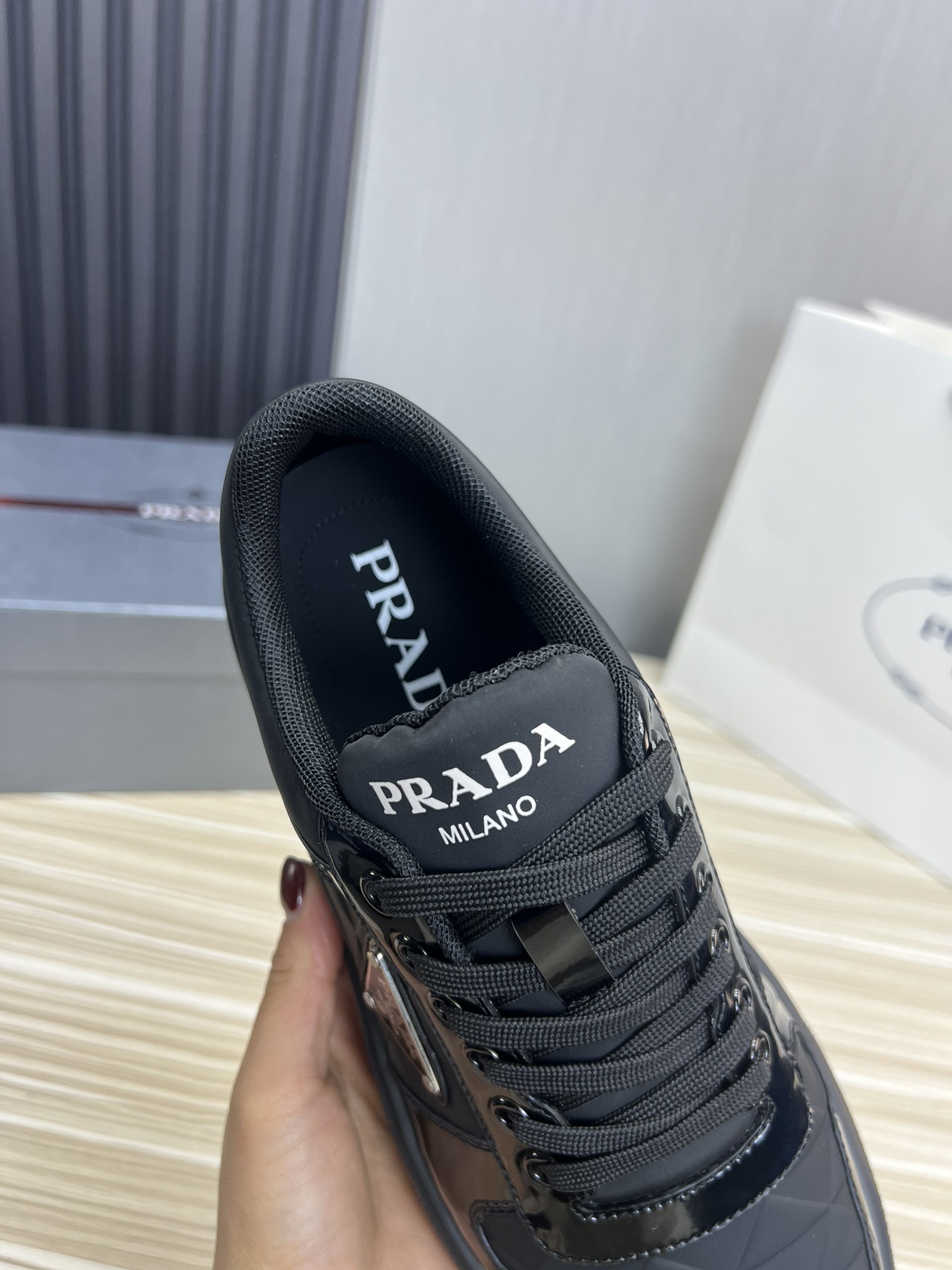 Prada Male Basic Shoes Mesh