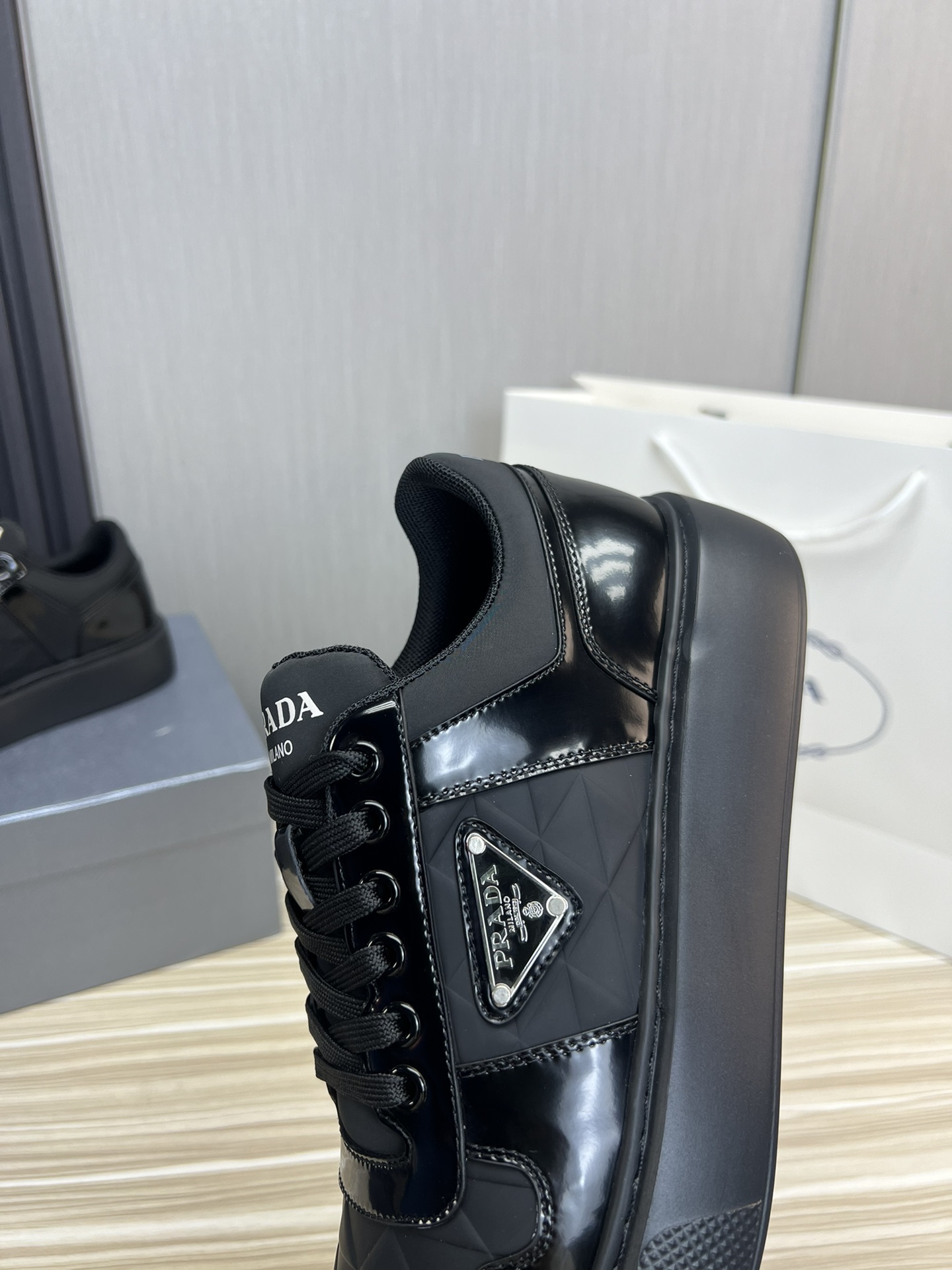 Prada Male Basic Shoes Mesh