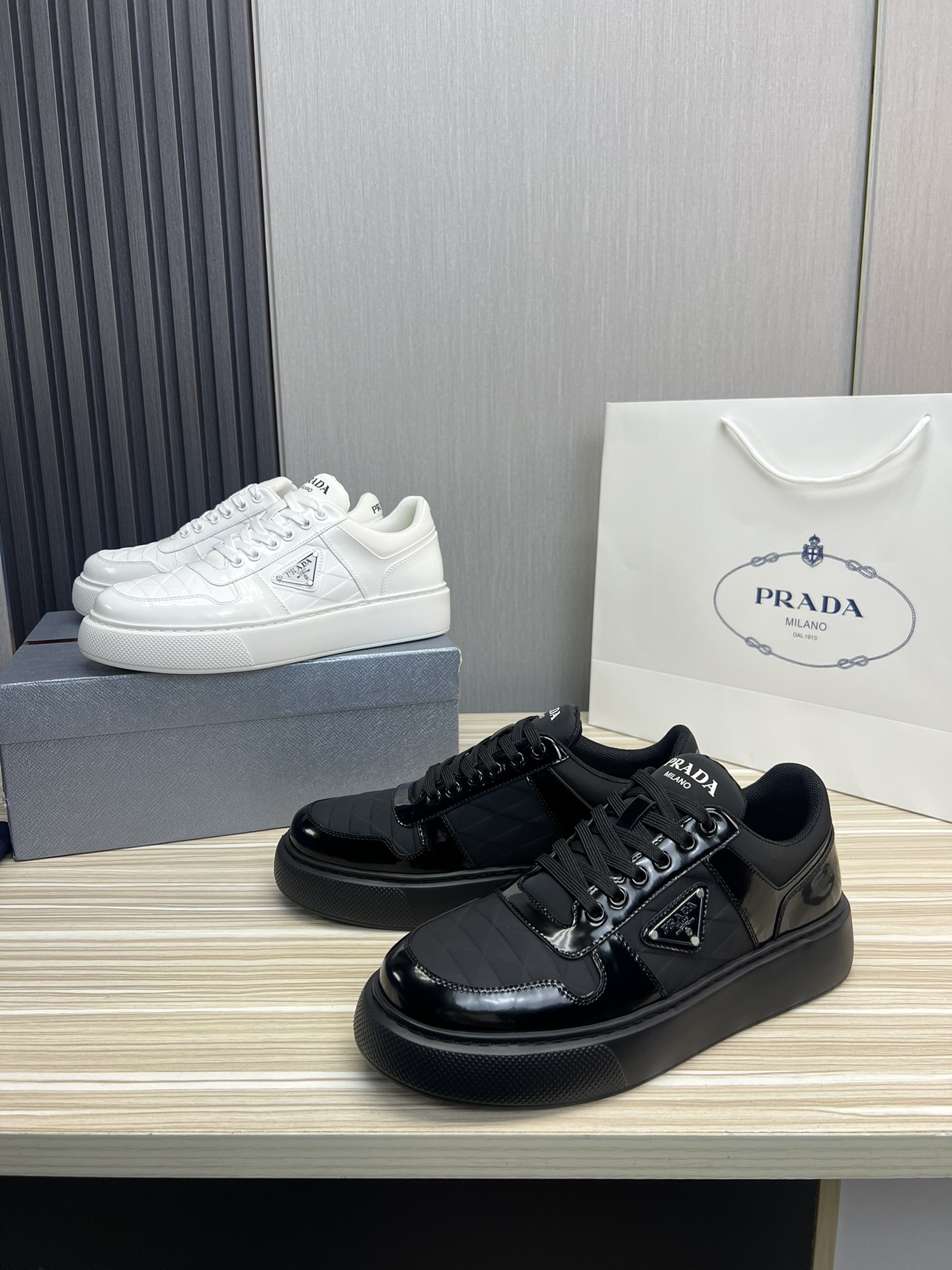 Prada Male Basic Shoes Mesh