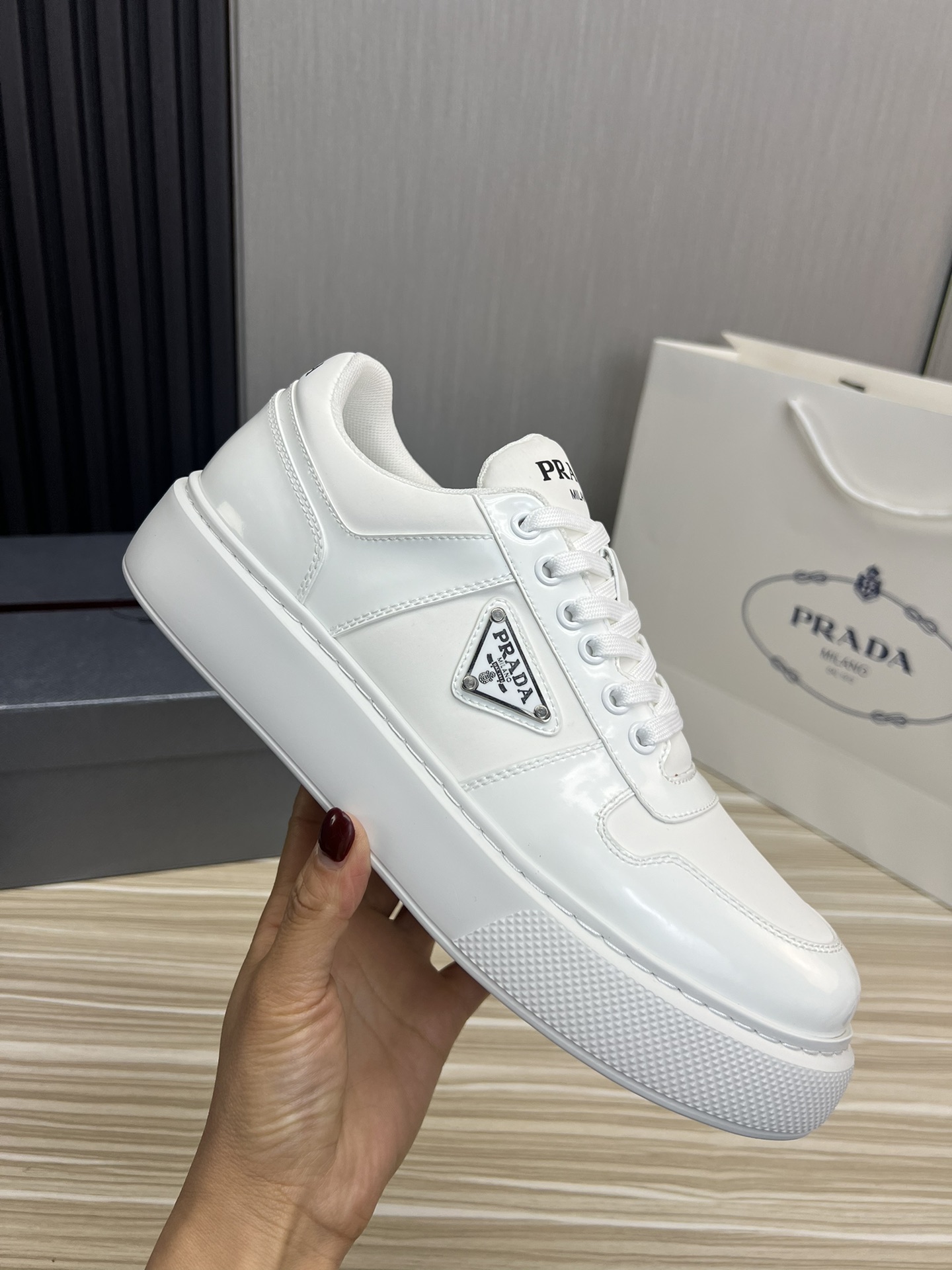 Prada Male Basic Shoes Mesh