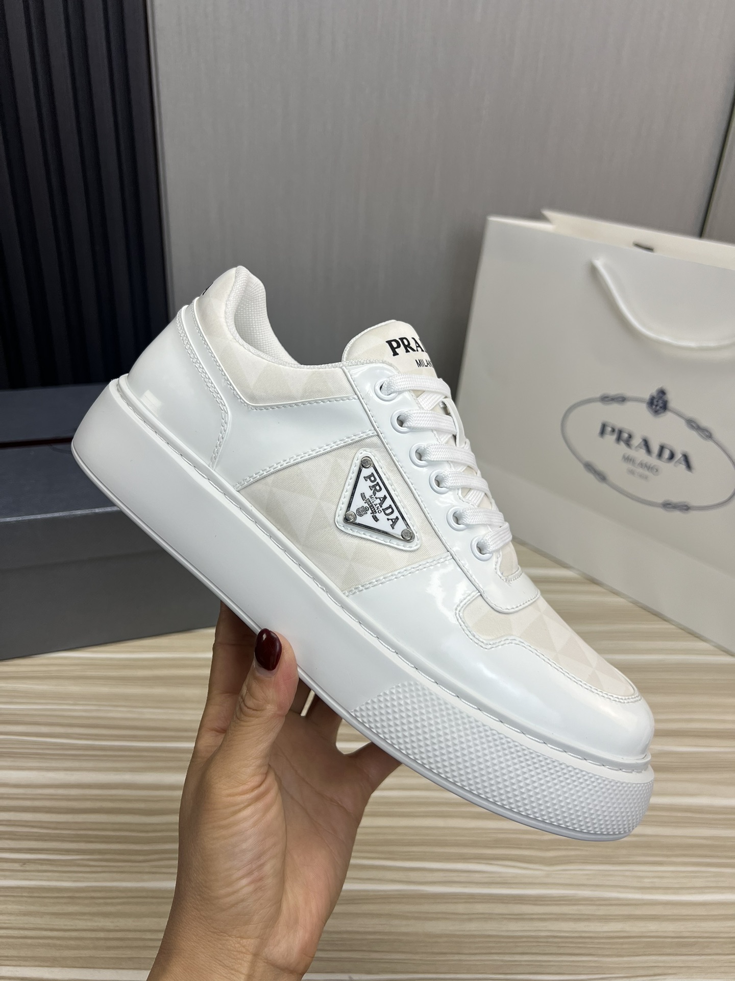 Prada Male Basic Shoes Mesh