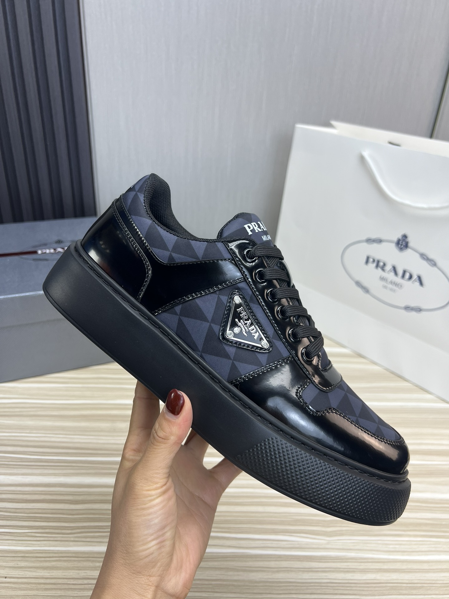 Prada Male Basic Shoes Mesh
