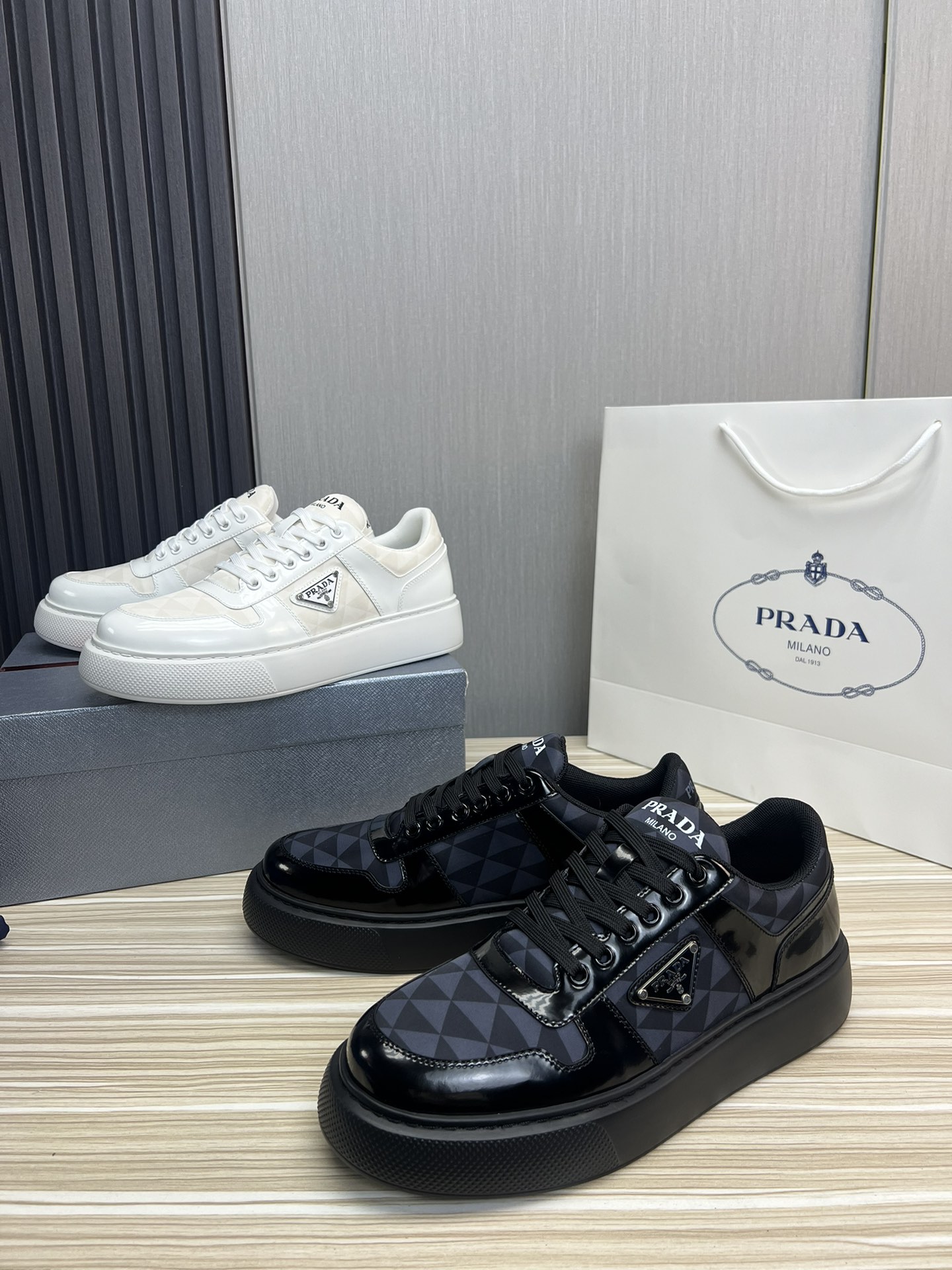 Prada Male Basic Shoes Mesh