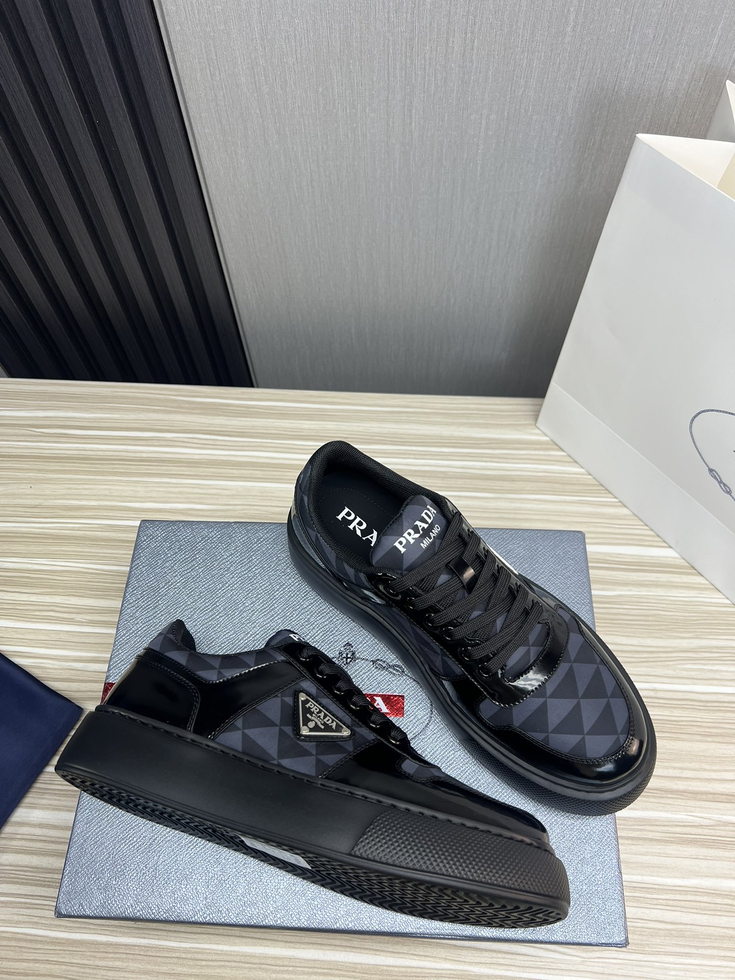 Prada Male Basic Shoes Mesh